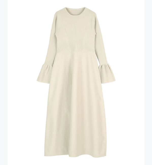 titivate「リブデザインニットワンピース」|ワンピース|