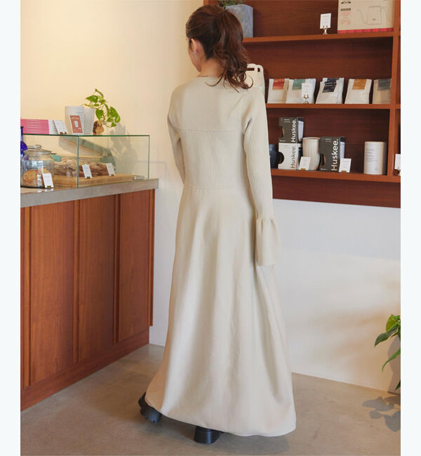 titivate「リブデザインニットワンピース」|ワンピース|