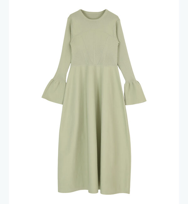 titivate「リブデザインニットワンピース」|ワンピース|