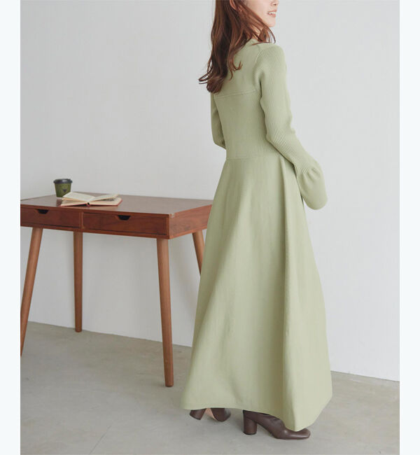 titivate「リブデザインニットワンピース」|ワンピース|