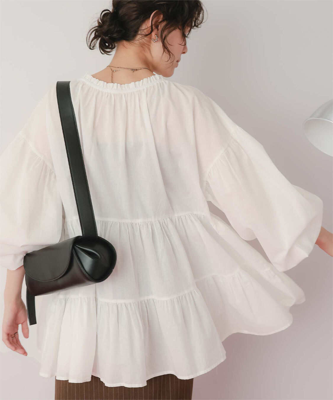 titivate「コットンボイルティアードチュニック/トップス」|シャツ・ブラウス|