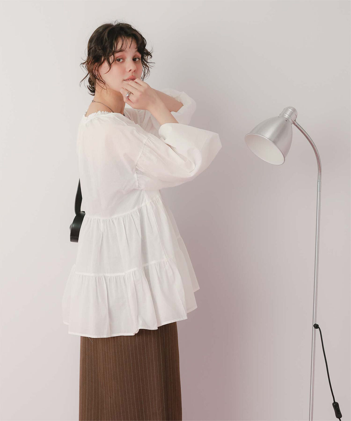 titivate「コットンボイルティアードチュニック/トップス」|シャツ・ブラウス|