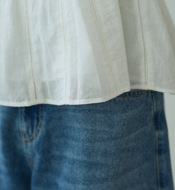  「インドボイルハシゴレースキャミブラウス」|キャミソール|