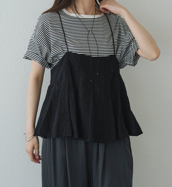  「インドボイルハシゴレースキャミブラウス」|キャミソール|