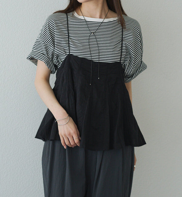  「インドボイルハシゴレースキャミブラウス」|キャミソール|