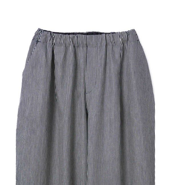 mizuiro ind「mizuiro ind ヒッコリーワイドテーパードパンツ」|その他|