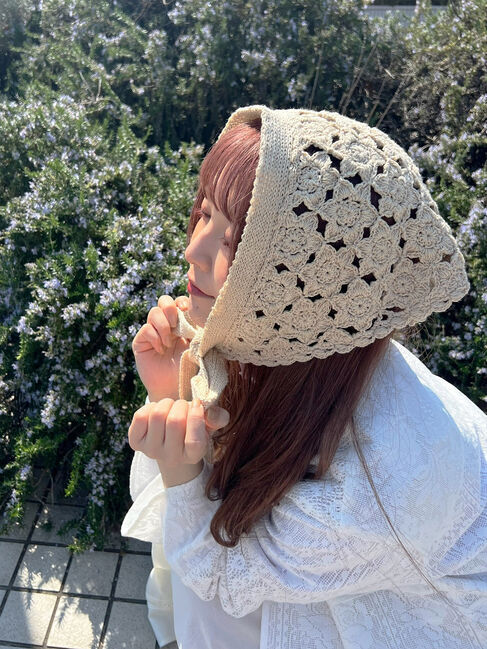 Samansa Mos2「モチーフニットバブーシュカ」|その他|