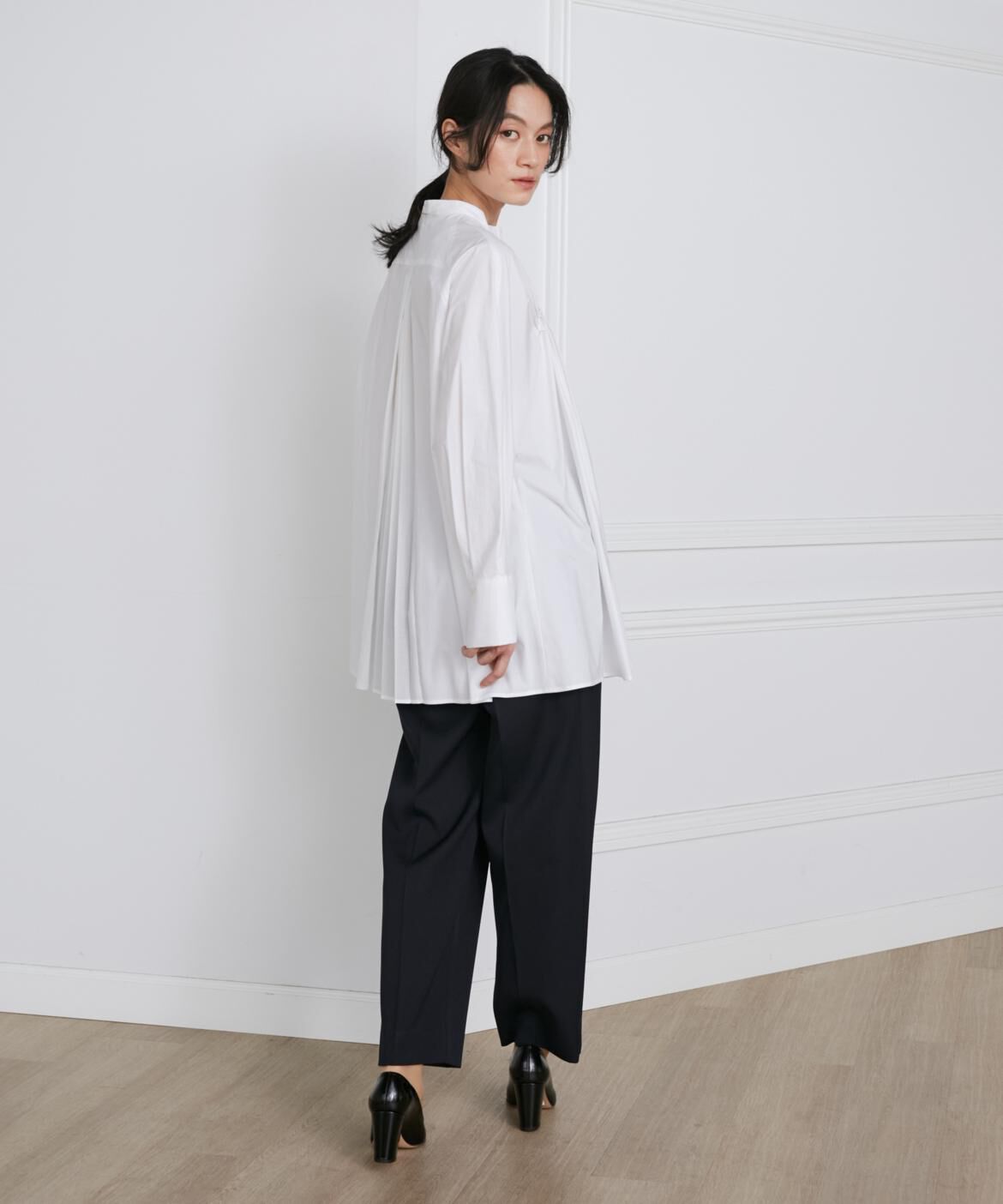 INED「ダブルタックパンツ《la veille by SUPERIOR CLOSET》」|スラックス|