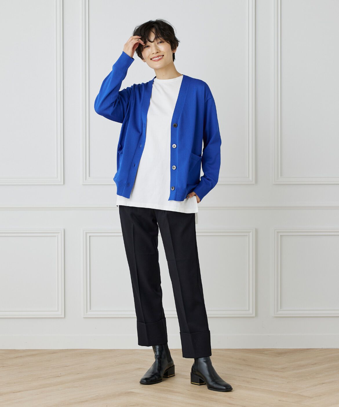 I.T.'S international「ウールライクロールアップテーパードパンツ」|その他|