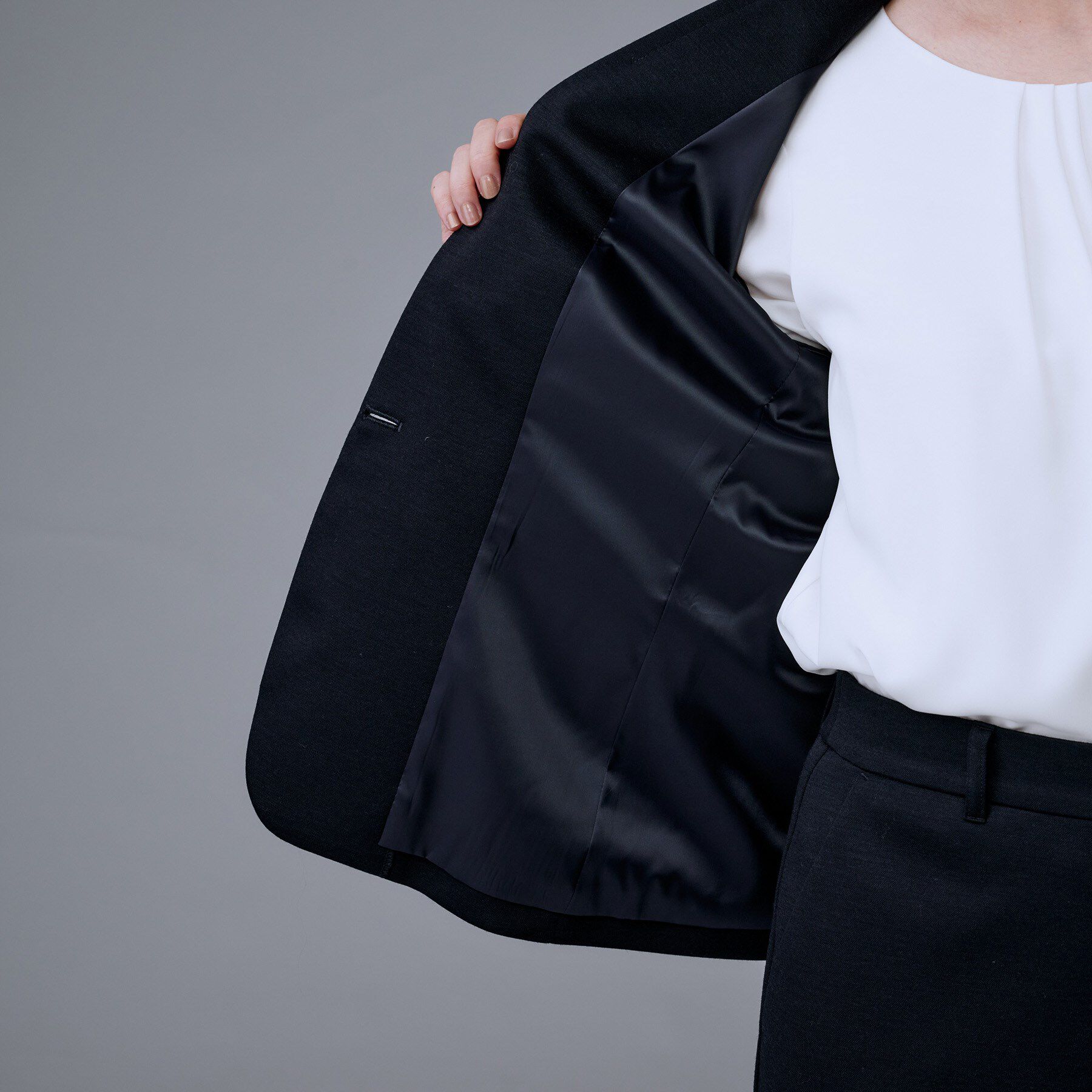 UNTITLED「【洗えるスーツ／ストレッチ】ウール混ジャージ テーラードジャケット」|テーラードジャケット|