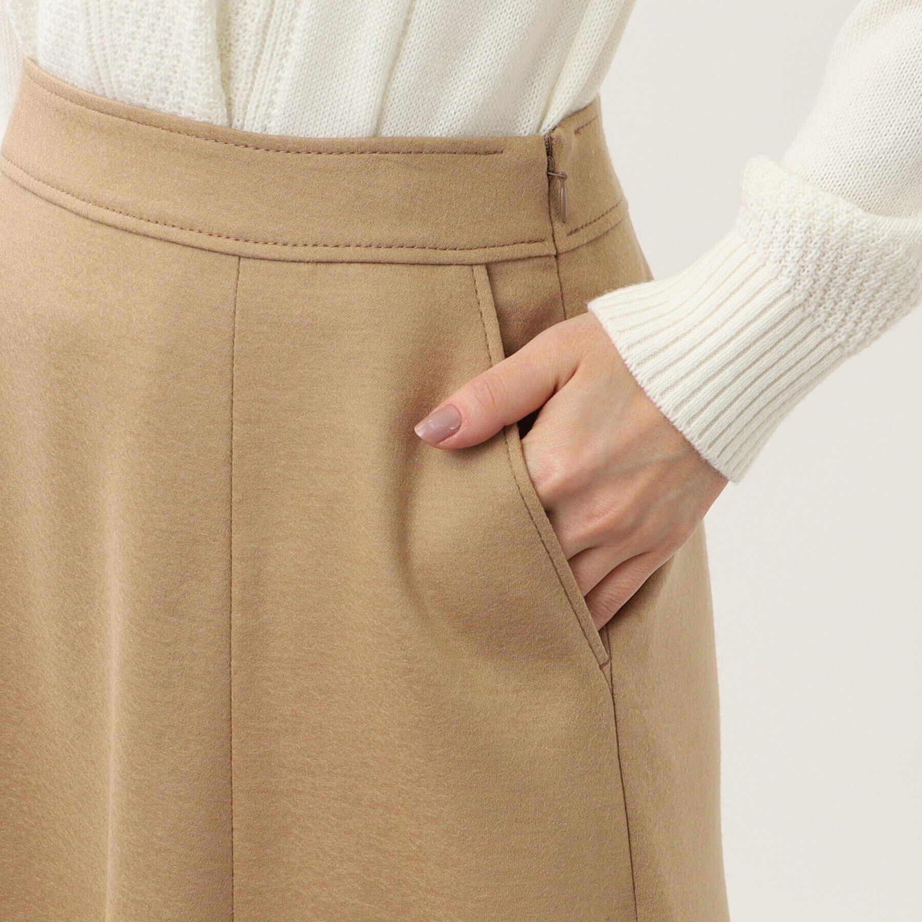 Reflect「上品シルエットフレアスカート」|スカート|