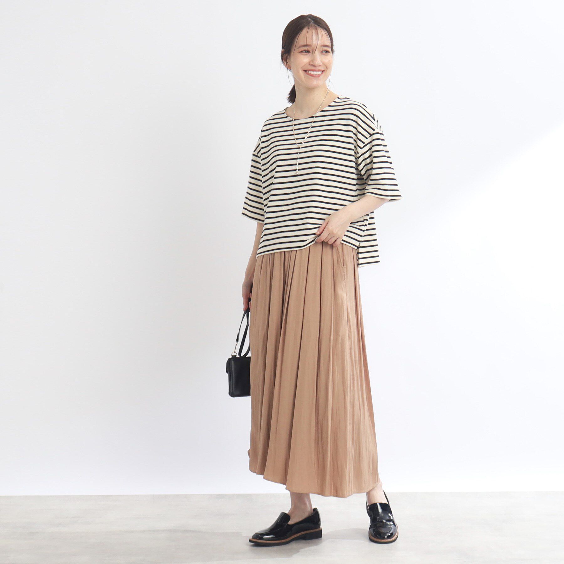 Reflect「【E‐QUALITY／手洗い可／セットアイテム】ボーダープルオーバー＋タンクトップワンピース」|ワンピース|