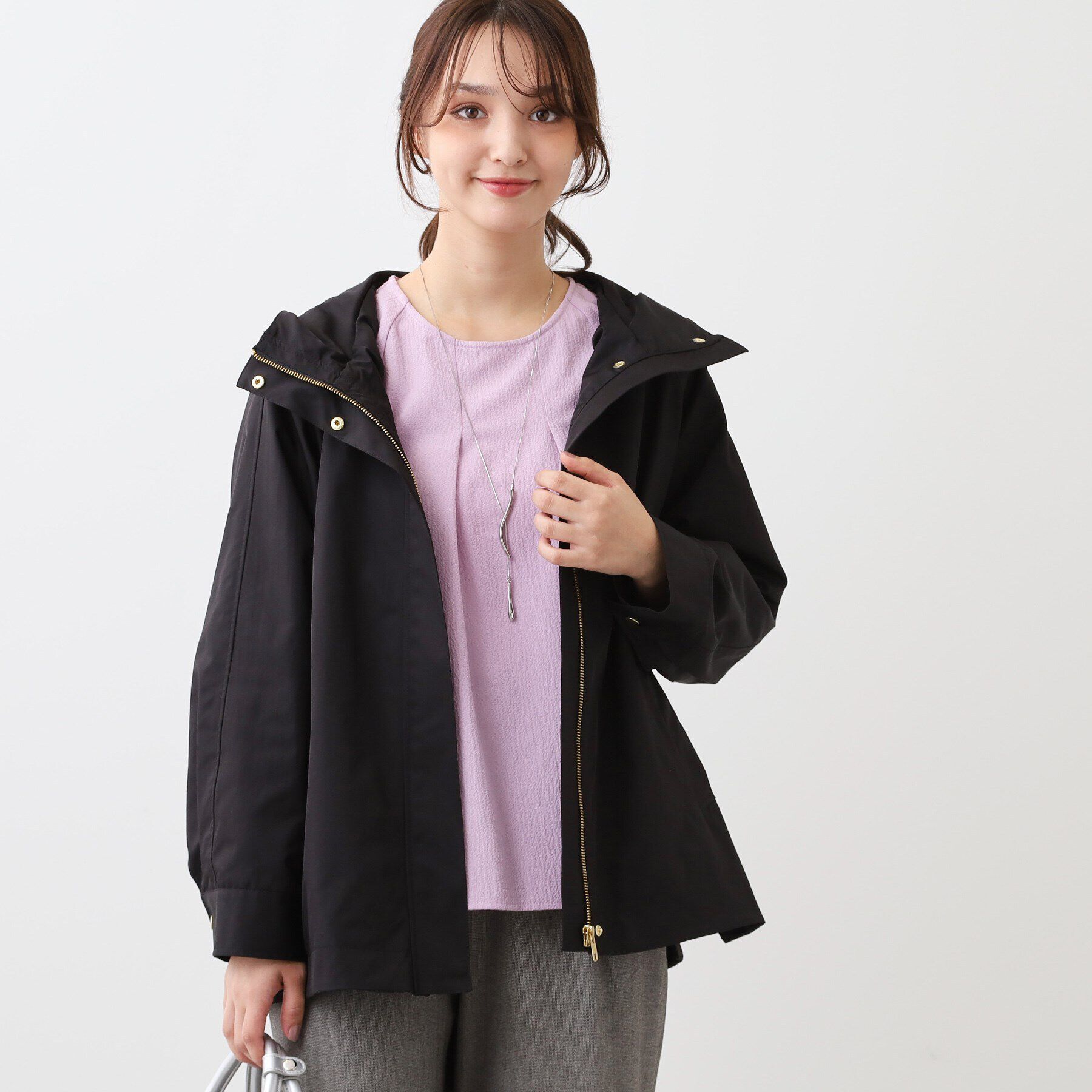 Reflect「【E‐QUALITY／手洗い可】コクーンシルエットアウター」|ブルゾン・スタジャン|