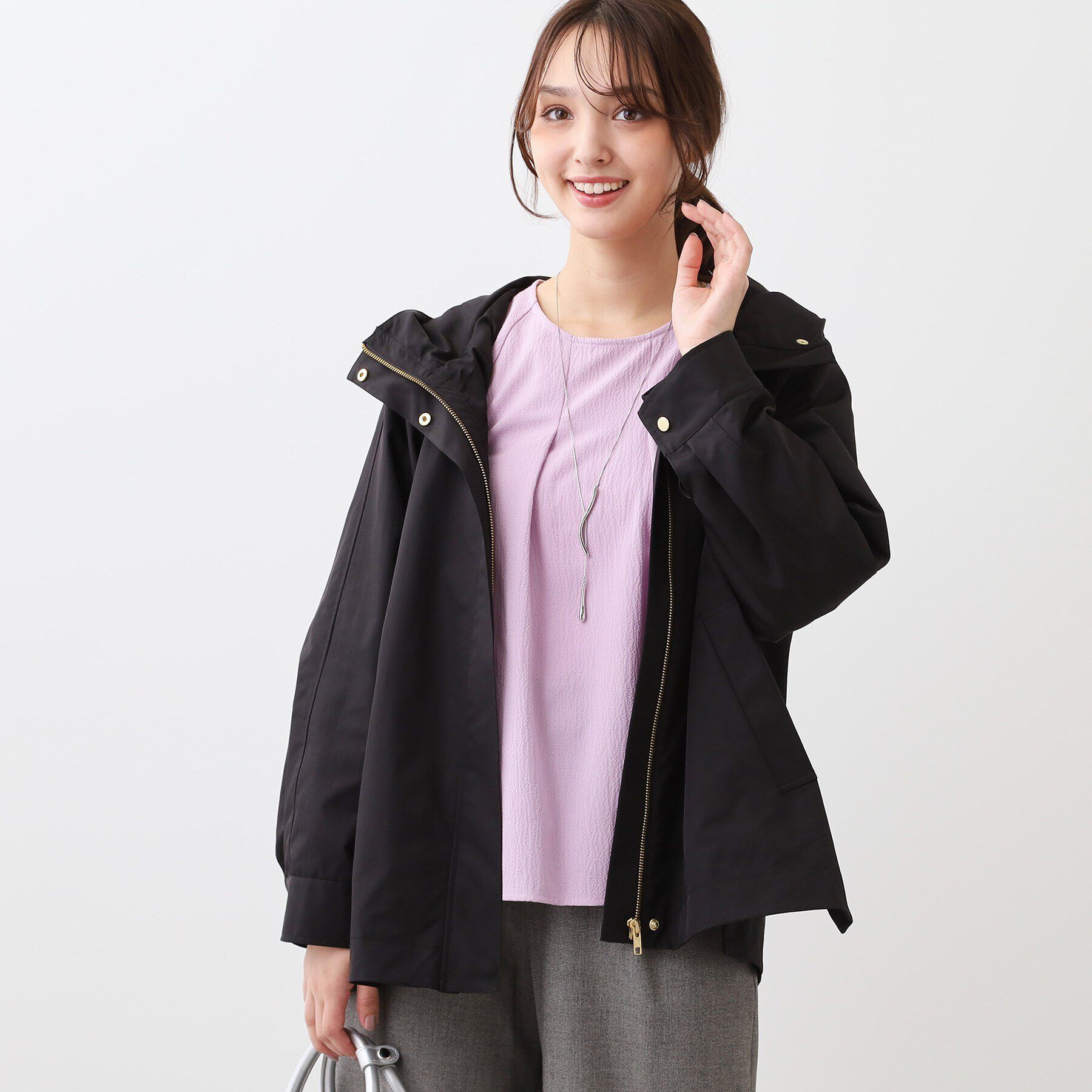 Reflect「【E‐QUALITY／手洗い可】コクーンシルエットアウター」|ブルゾン・スタジャン|