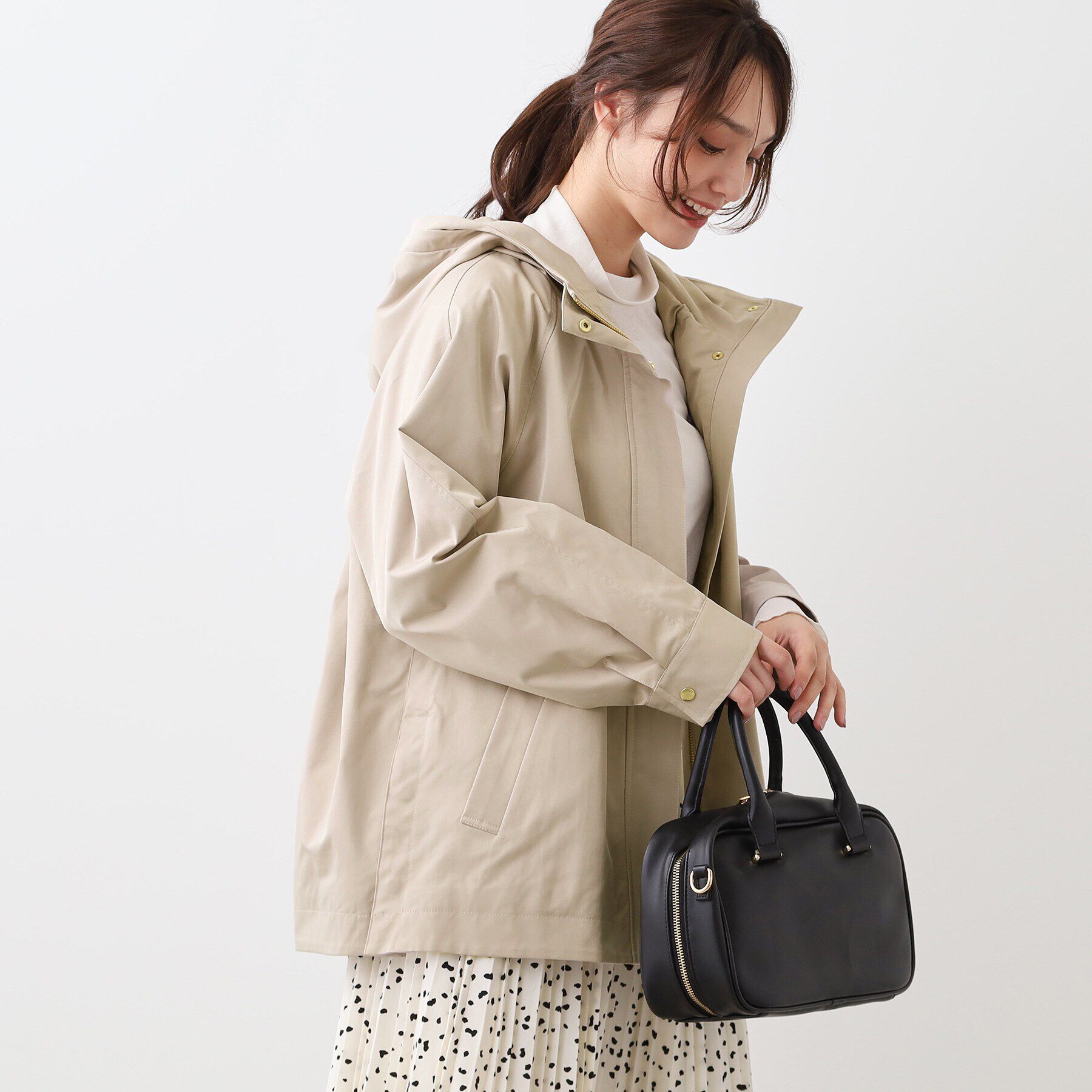 Reflect「【E‐QUALITY／手洗い可】コクーンシルエットアウター」|ブルゾン・スタジャン|