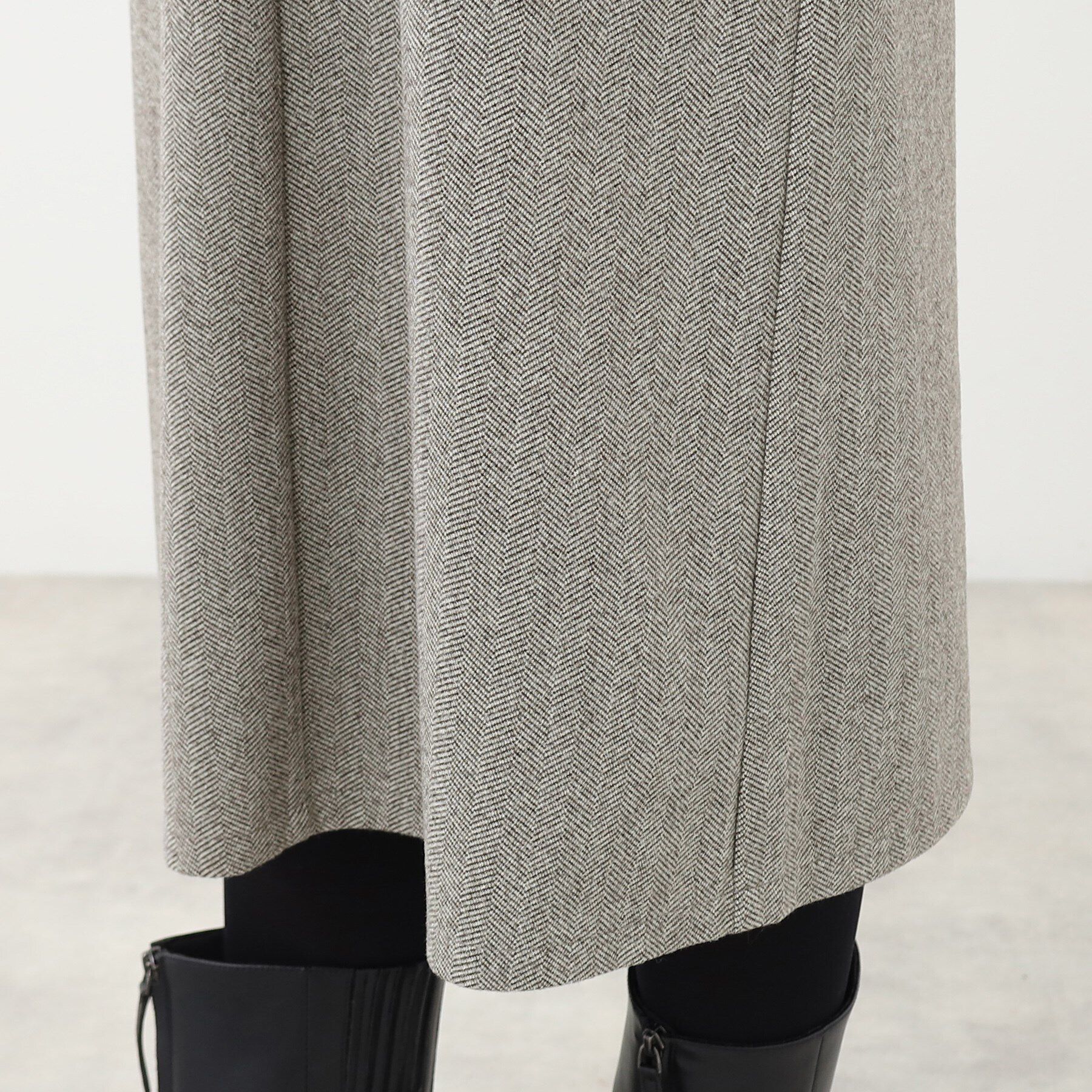 Reflect「【E‐QUALITY／手洗い可】へリンボン柄ジャンパースカート」|ワンピース|