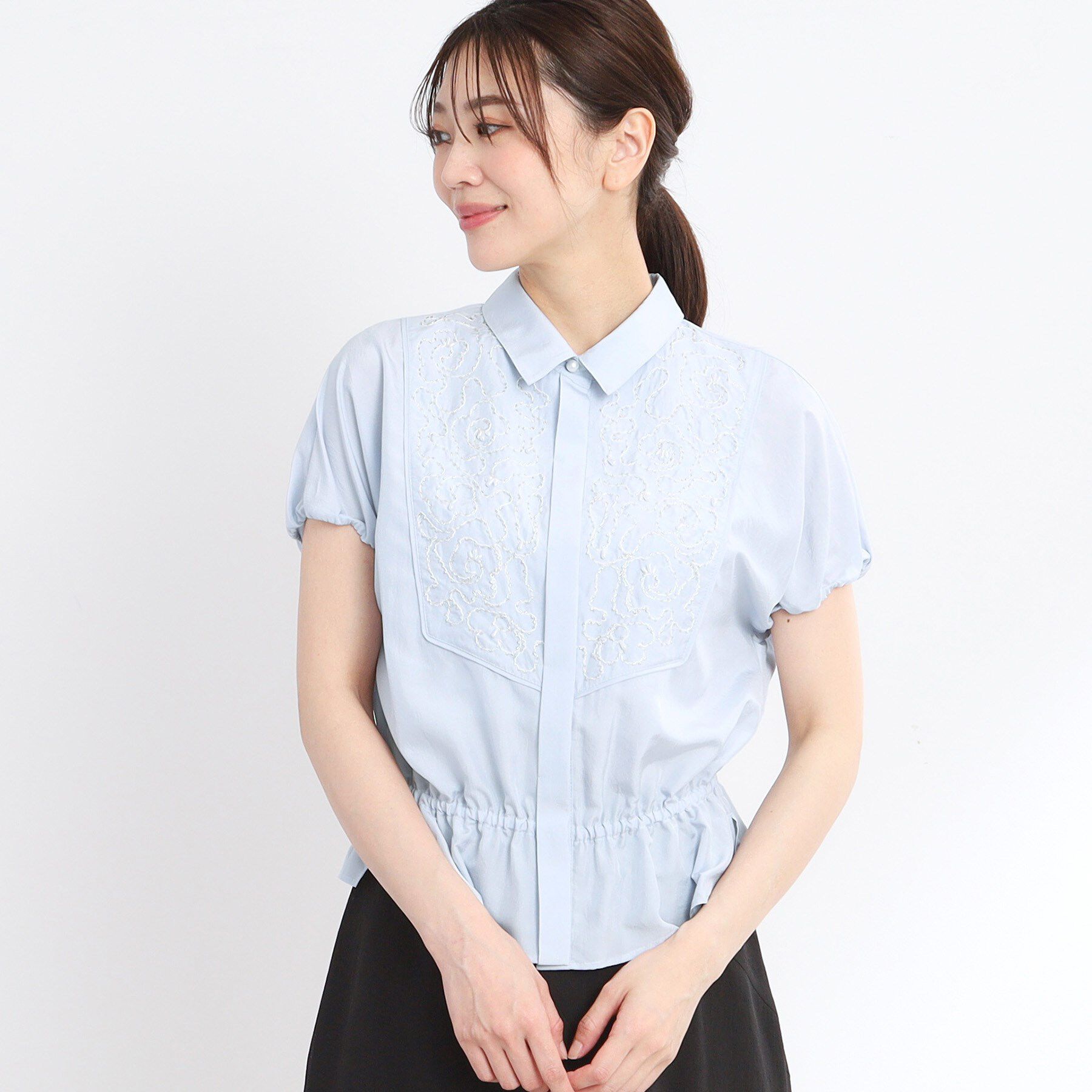 Reflect「【夏SALE／R‐QUALITY】ビーズ刺繍ブラウス」|シャツ・ブラウス|