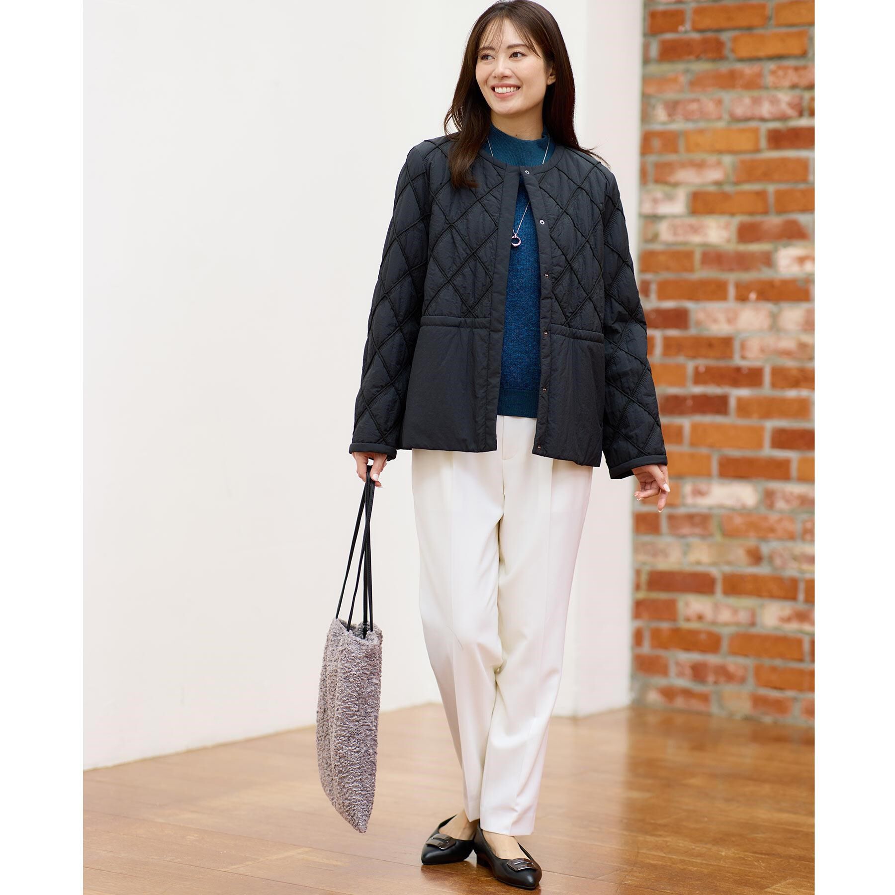 Reflect「アーガイル柄ハイネックニット」|ニット・セーター|