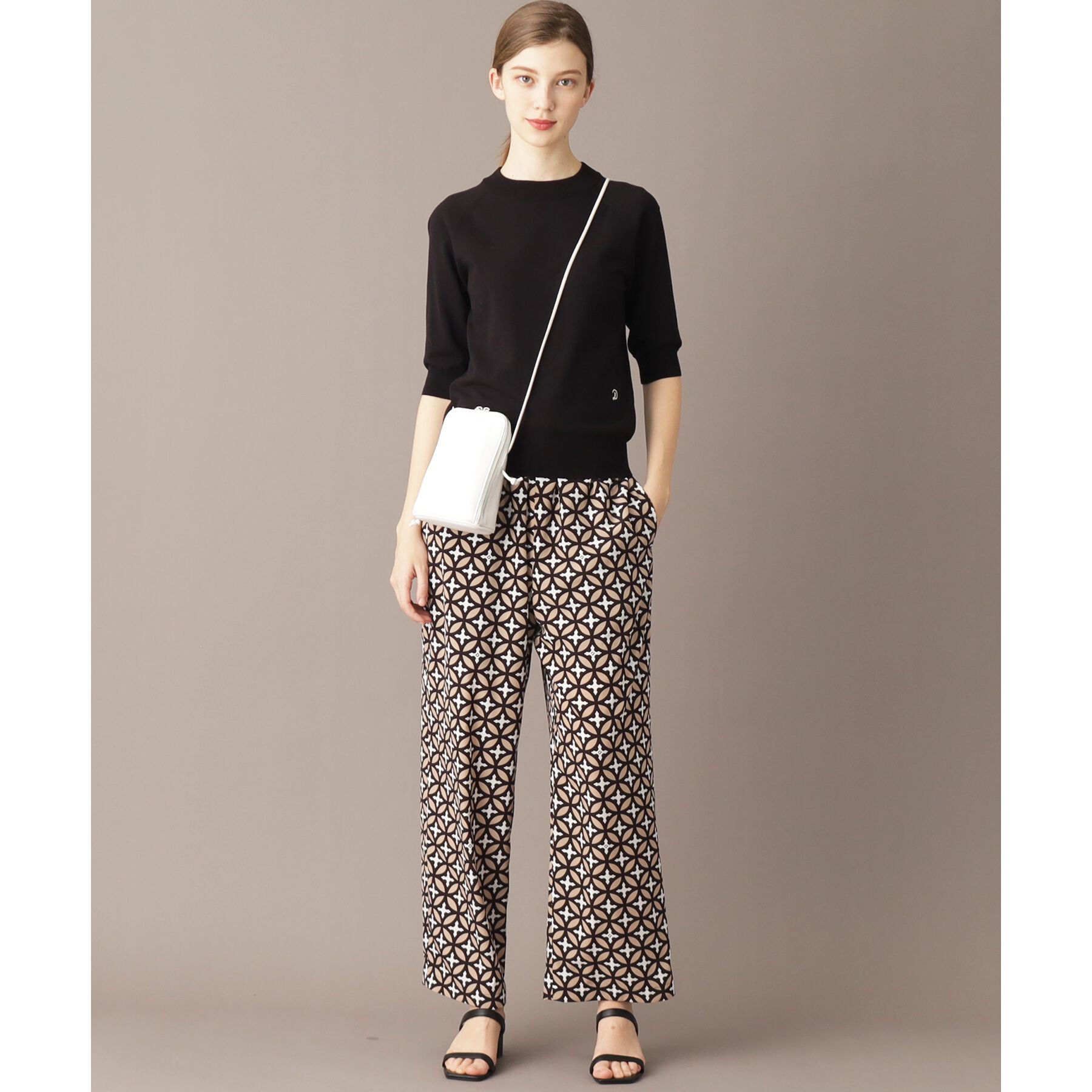 DRESSTERIOR「【定番/洗える】コットンシルク混ハーフスリーブ」|ニット・セーター|