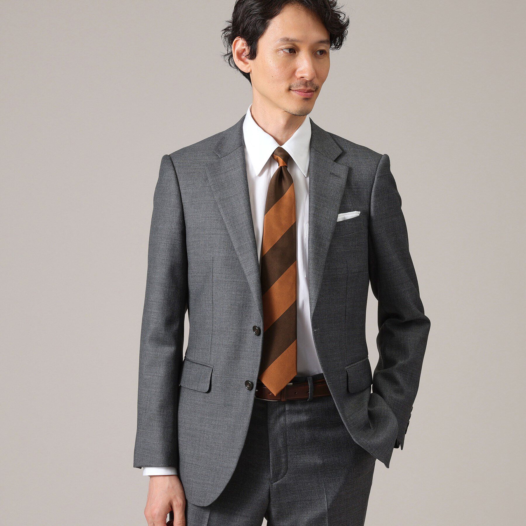 TAKEO KIKUCHI「【Made in JAPAN】マットサテン ストライプ ネクタイ」|ネクタイ・蝶ネクタイ|