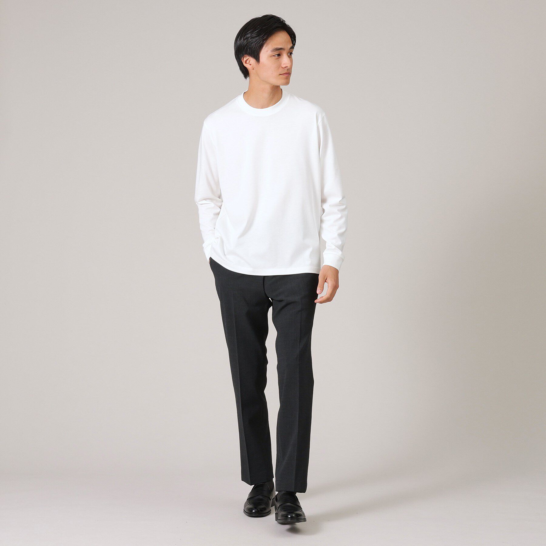 TAKEO KIKUCHI「【抗菌防臭/ジャケット対応】テーラード 長袖Tシャツ」|Tシャツ・カットソー|