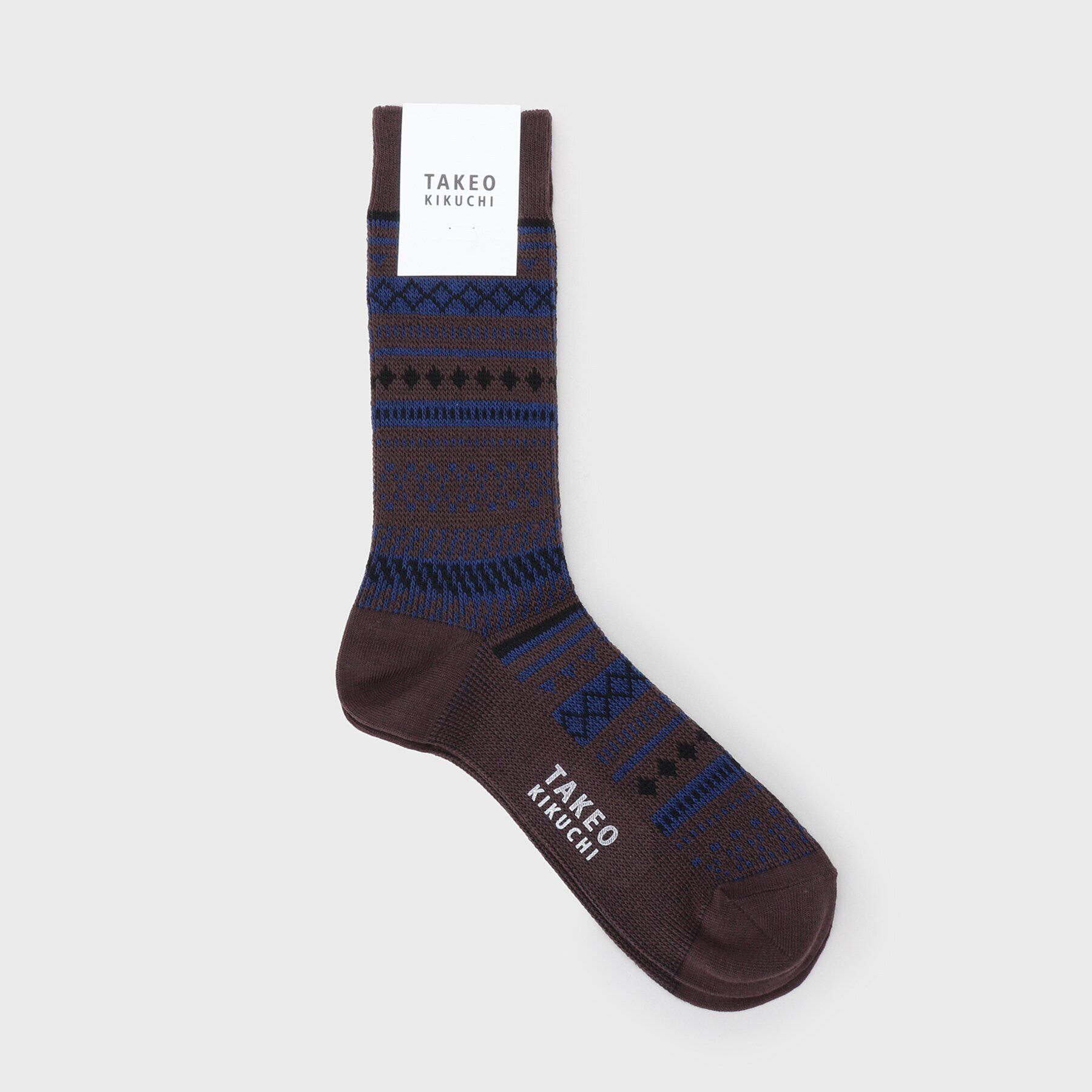 TAKEO KIKUCHI「フェアアイルソックス」|ソックス|ブラウン(543)