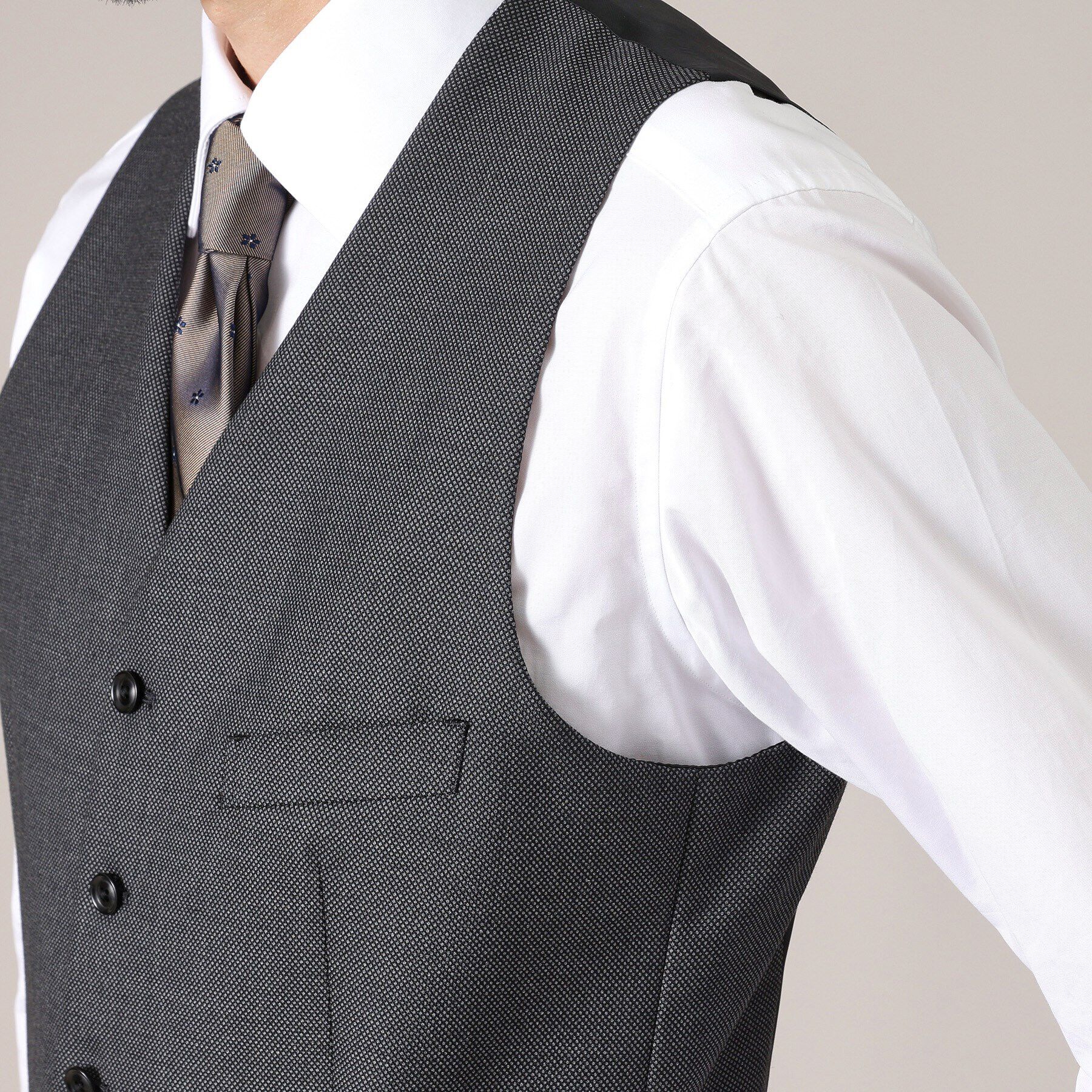 TAKEO KIKUCHI「【3ピース対応】バーズアイ ベスト」|スーツ|