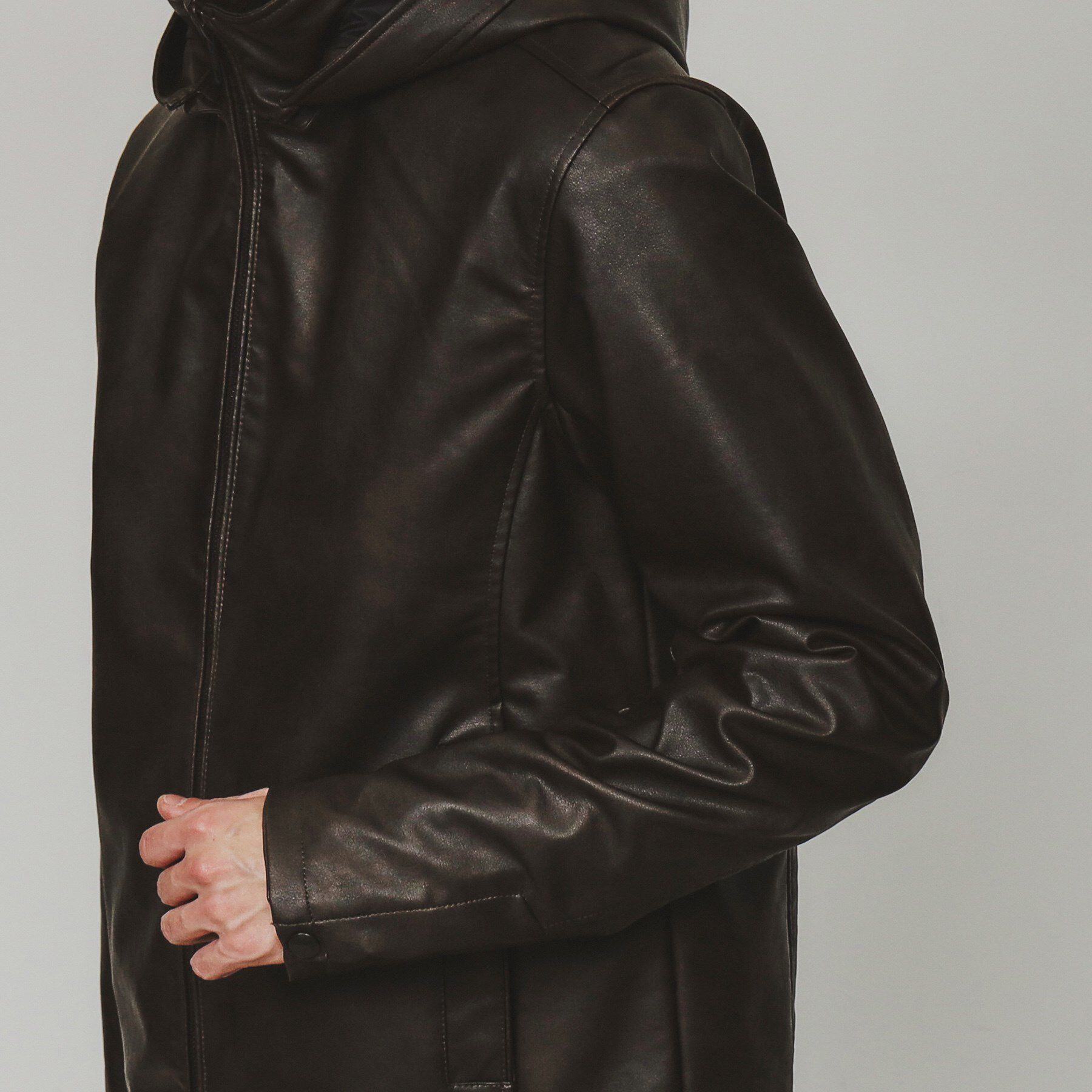 tk.TAKEO KIKUCHI「フードライダースジャケット」|ブルゾン・スタジャン|