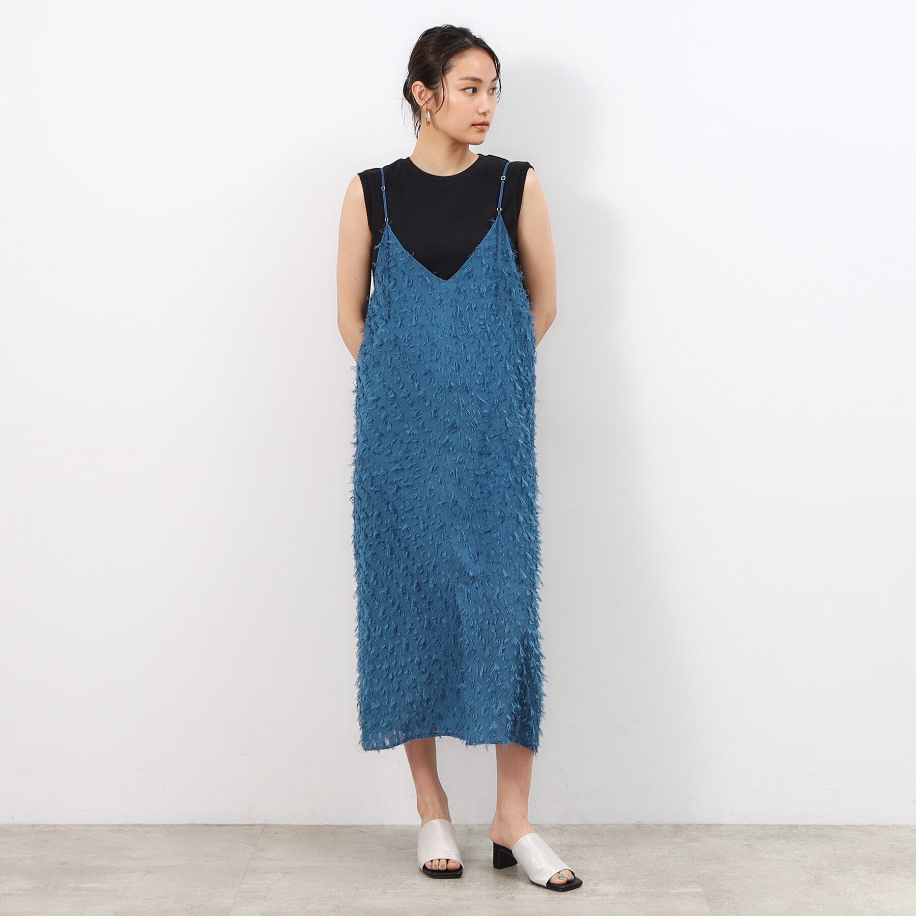 OPAQUE.CLIP「《Oggi掲載》リブノースリーブカットソー【洗濯機洗い可】」|Tシャツ・カットソー|