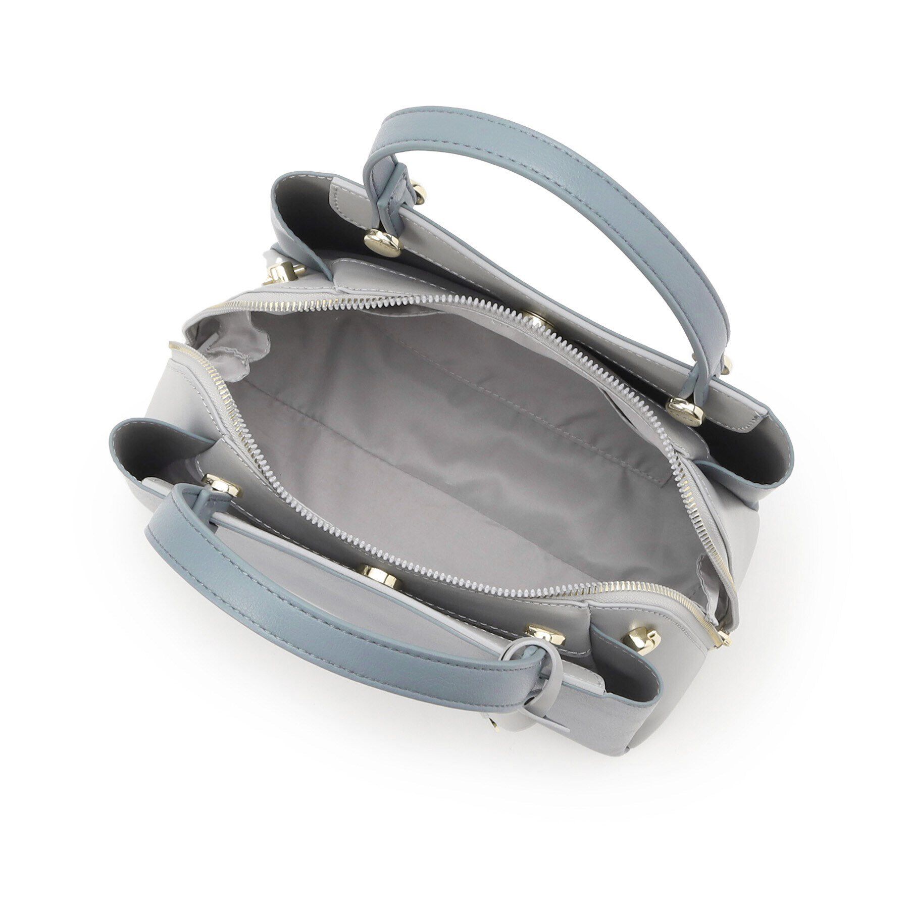 OPAQUE.CLIP「【2WAY】スムース合皮バイカラーミドルボストンバッグ」|ボストンバッグ|