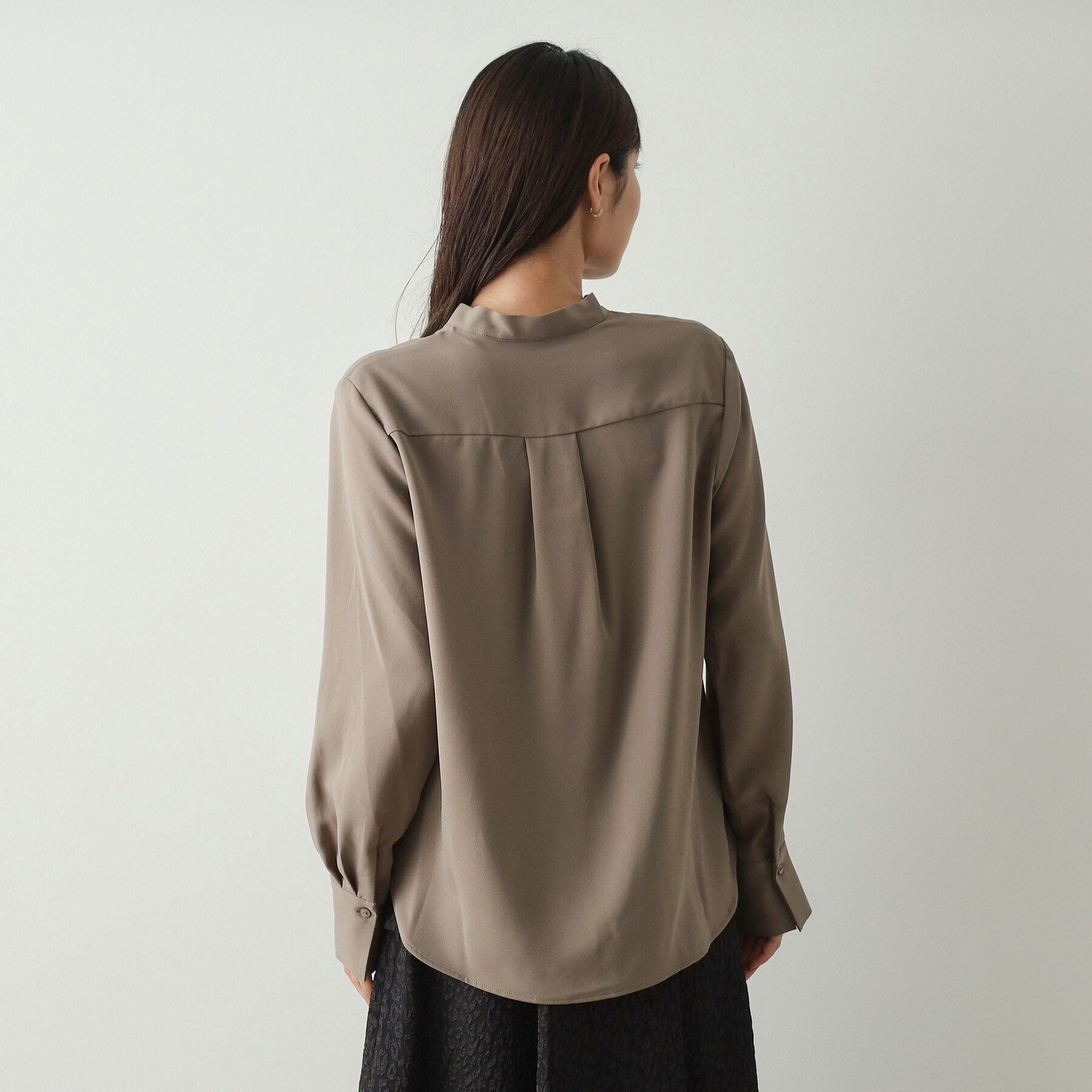 OPAQUE.CLIP「《美人百花掲載》ボウタイジョーゼットブラウス【洗濯機洗い可】」|シャツ・ブラウス|