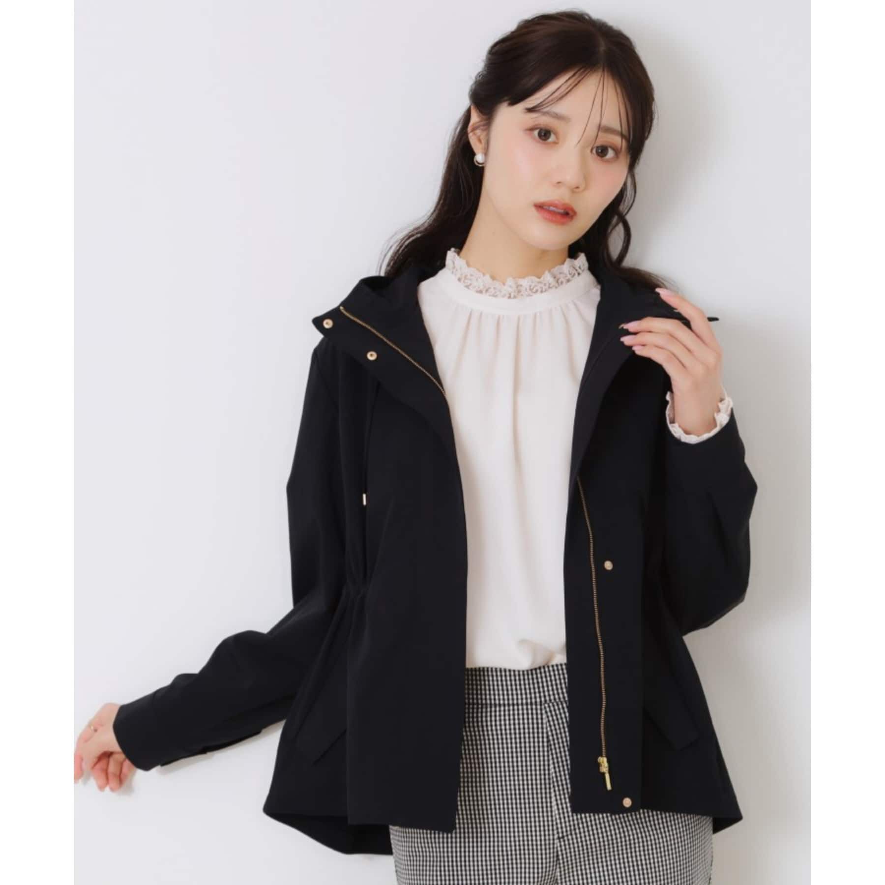 Couture broach「【2025春新作・撥水】愛されマンパ」|ブルゾン・スタジャン|ブラック(019)