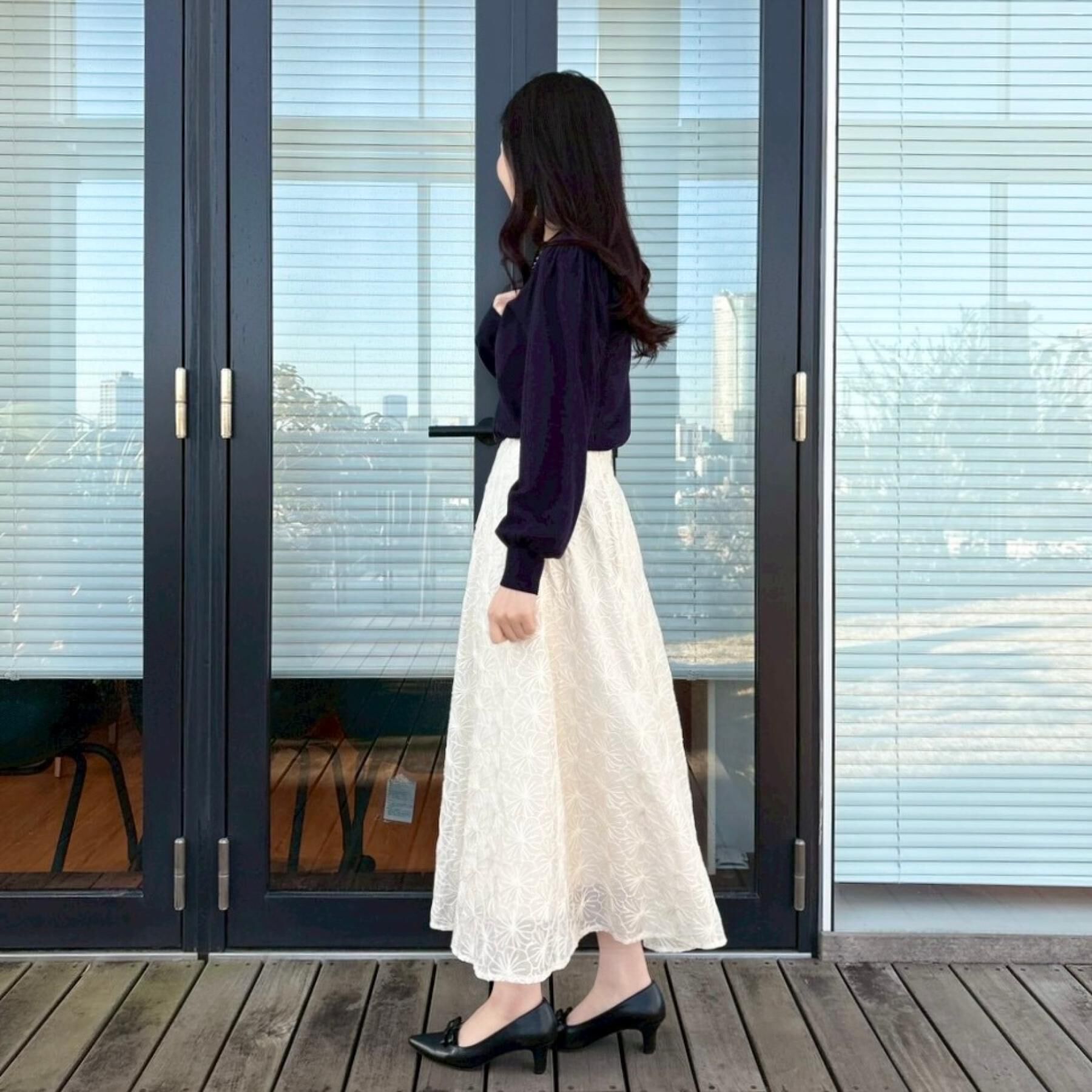 Couture broach「【洗える・着映え】パール調衿ニット」|ニット・セーター|