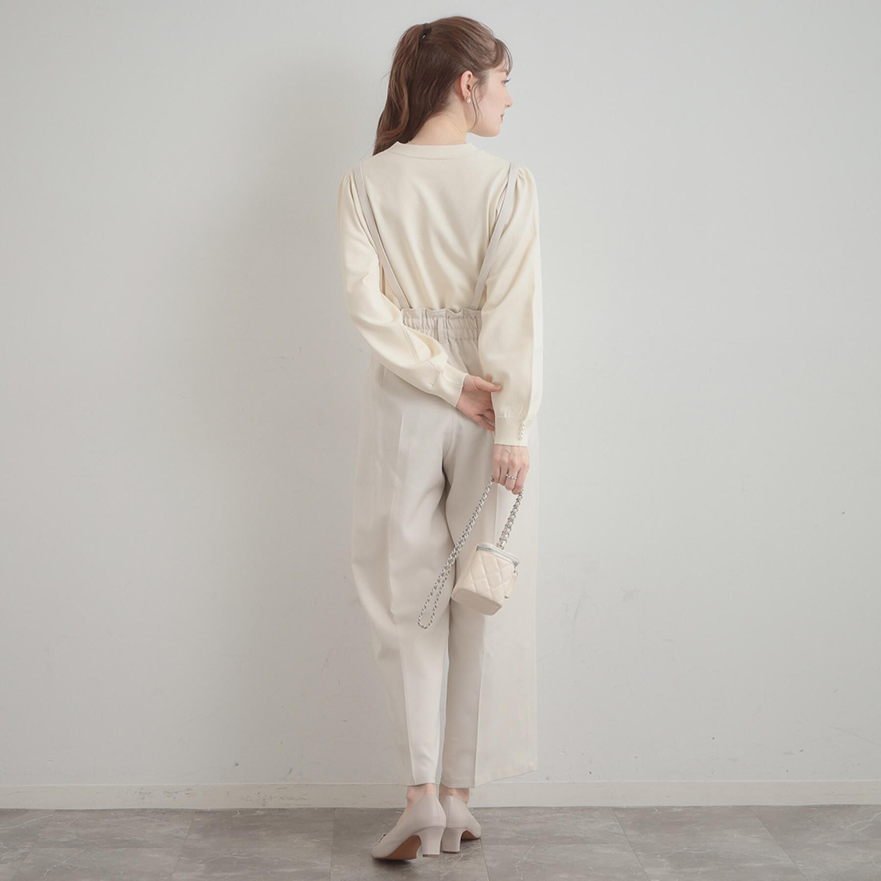 Couture broach「【洗える・着映え】オーガンジーリボンタイ ニット」|ニット・セーター|