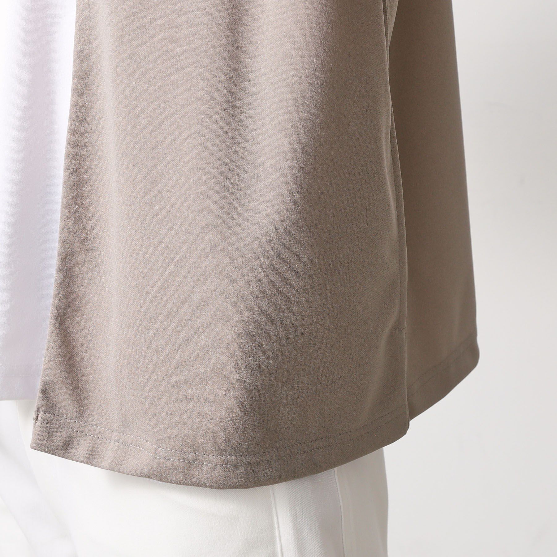 THE SHOP TK「梨地アンサンブルカーディガン　五分袖カーディガン＋半袖Tシャツセット/マシンウォッシャブル」|カーディガン|