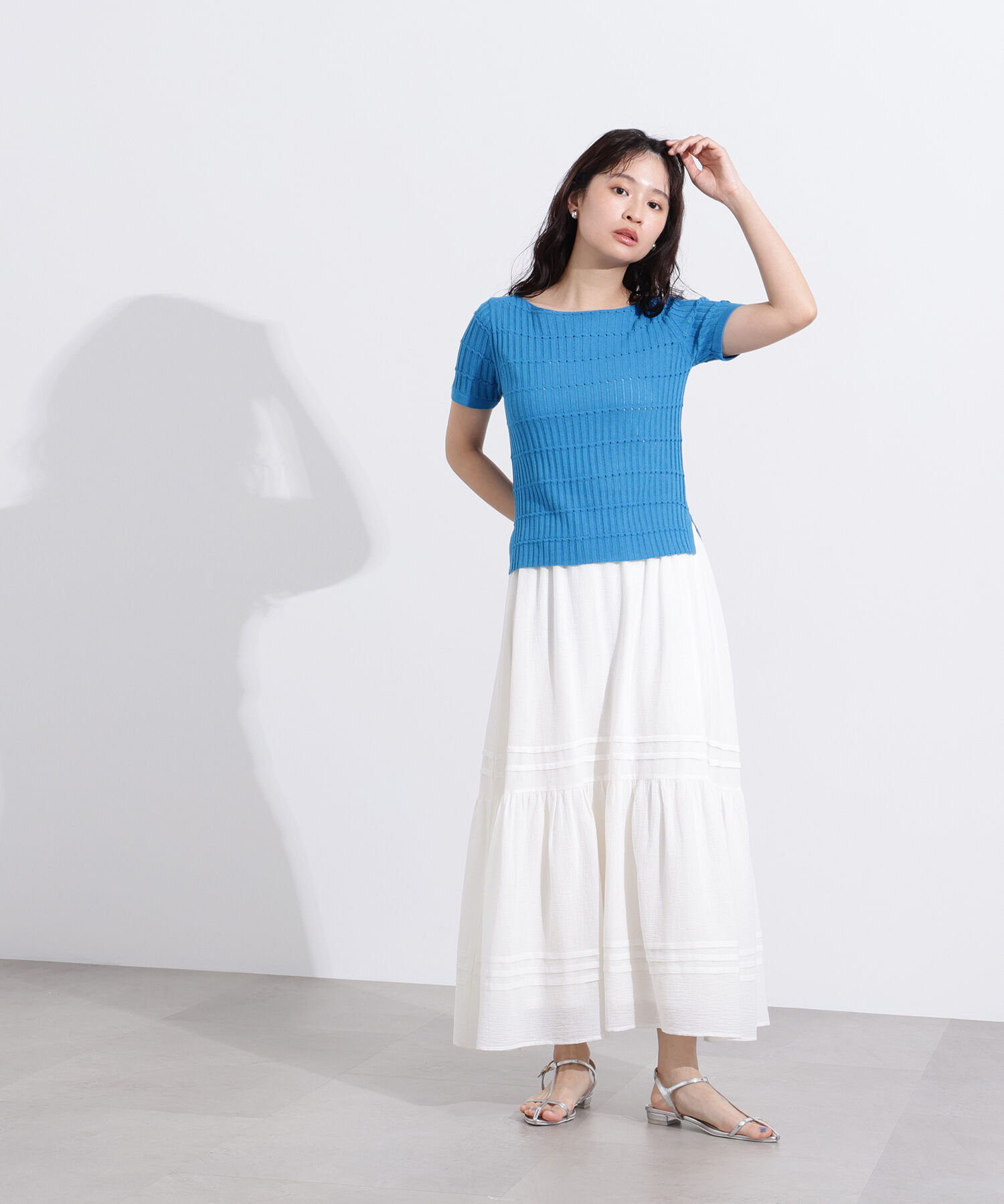  「ハリヌキ変形リブニット」|ニット・セーター|