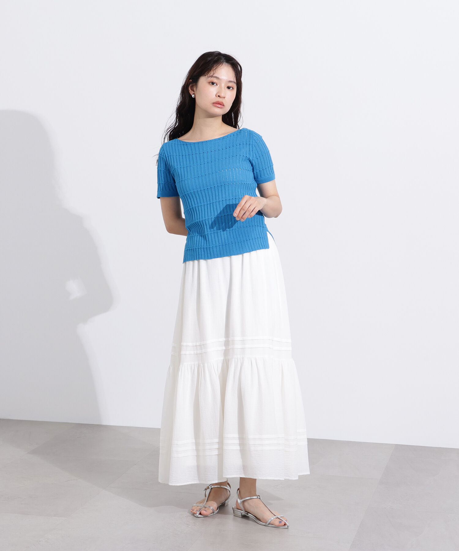  「ハリヌキ変形リブニット」|ニット・セーター|