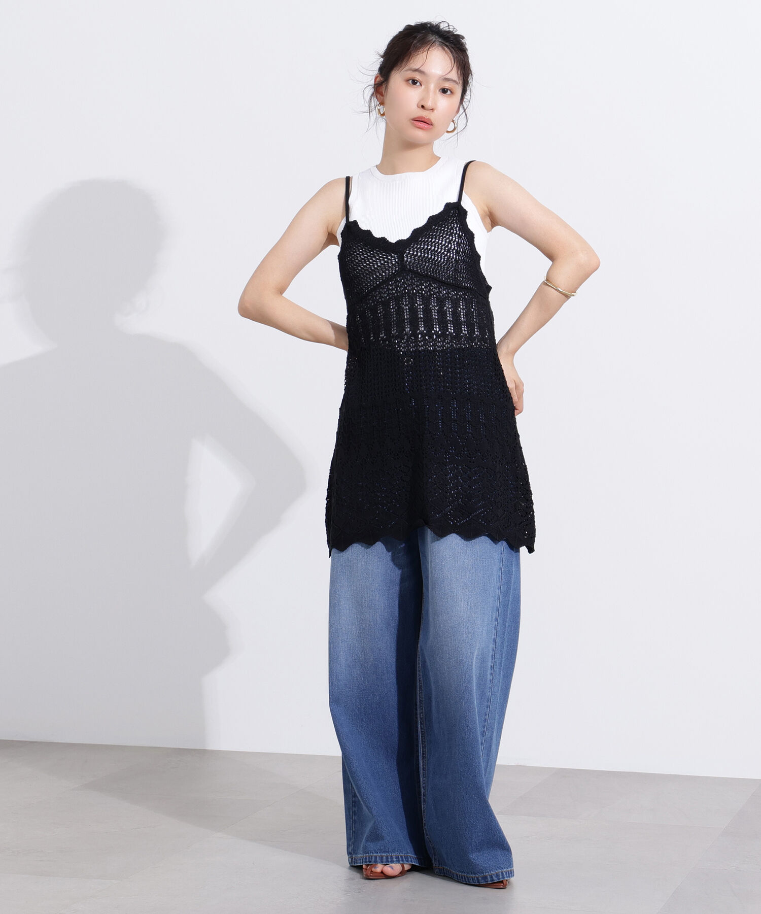  「ライトオンスワイドデニムパンツ」|その他|