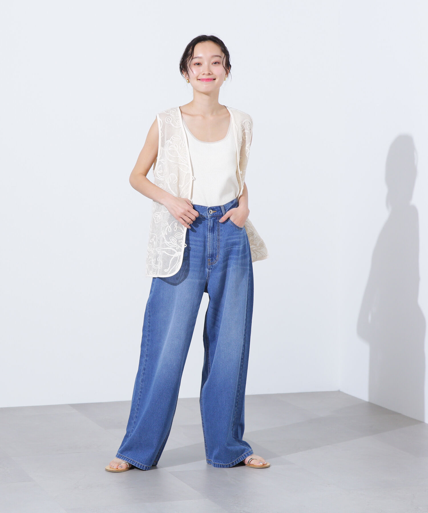  「ライトオンスワイドデニムパンツ」|その他|