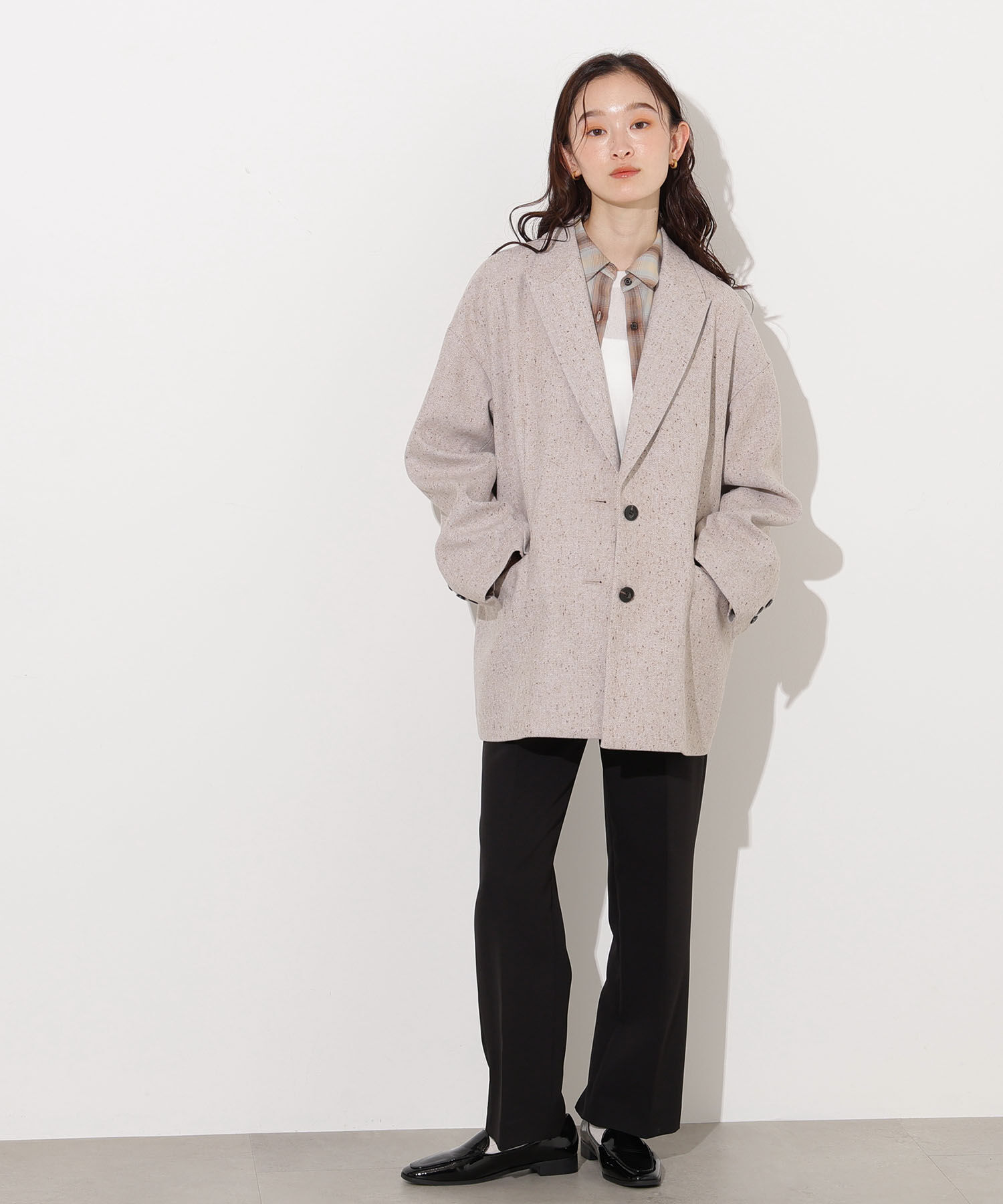  「オーバージャケットコート」|ブルゾン・スタジャン|