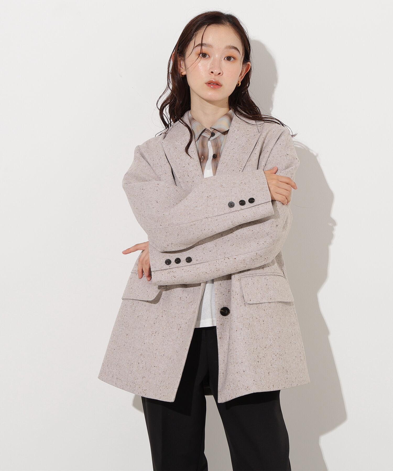  「オーバージャケットコート」|ブルゾン・スタジャン|