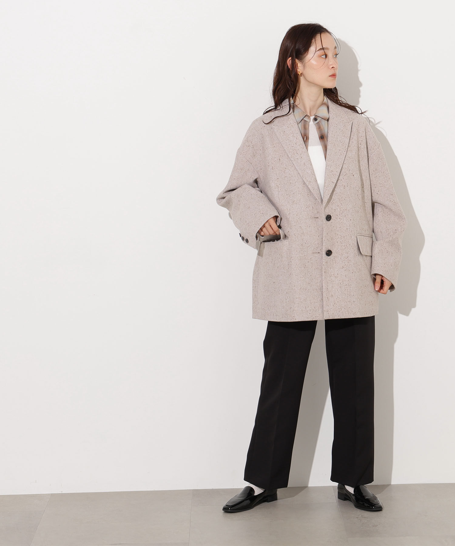  「オーバージャケットコート」|ブルゾン・スタジャン|