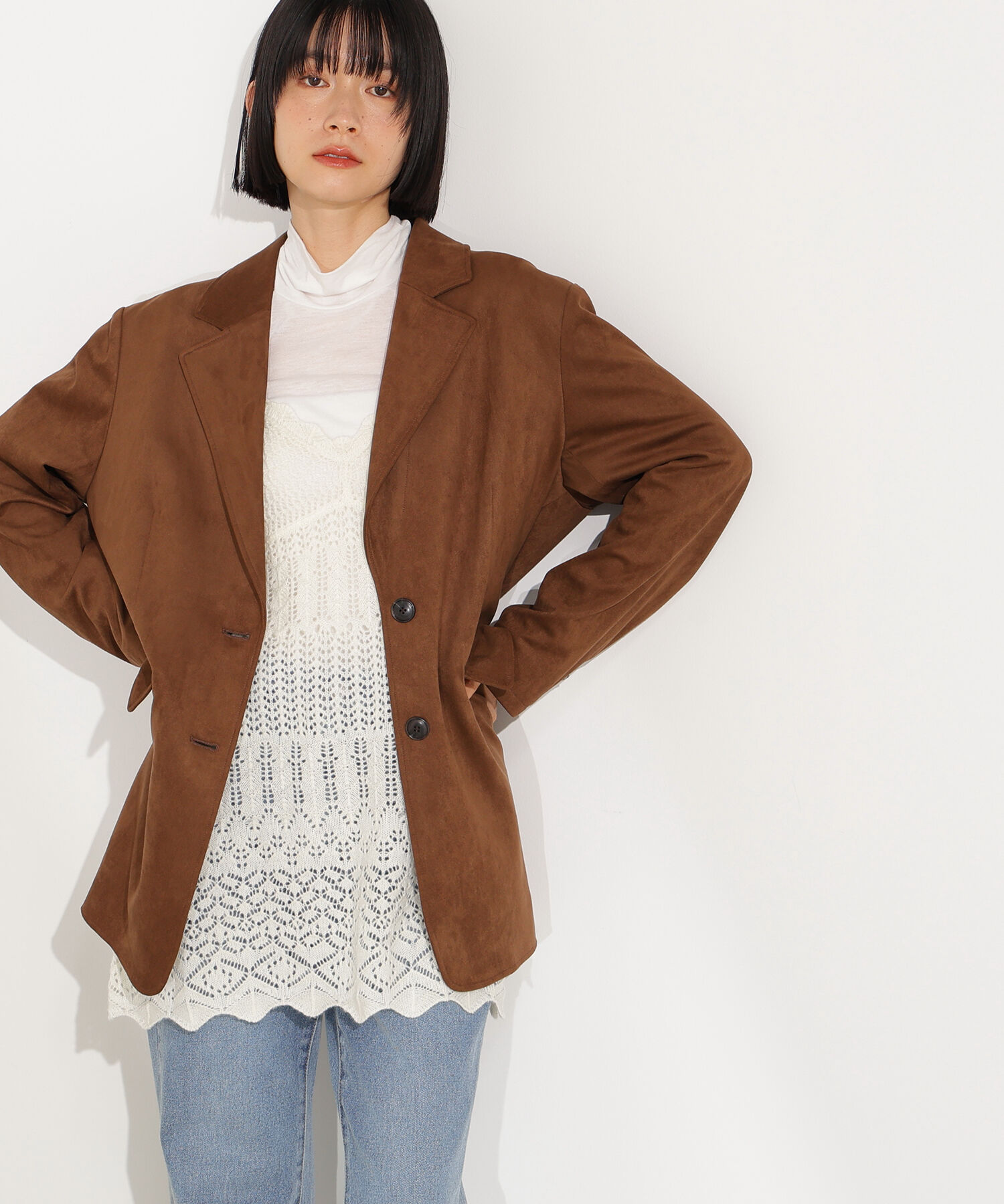  「カギアミ風ヘアリーニットビスチェ」|ニット・セーター|