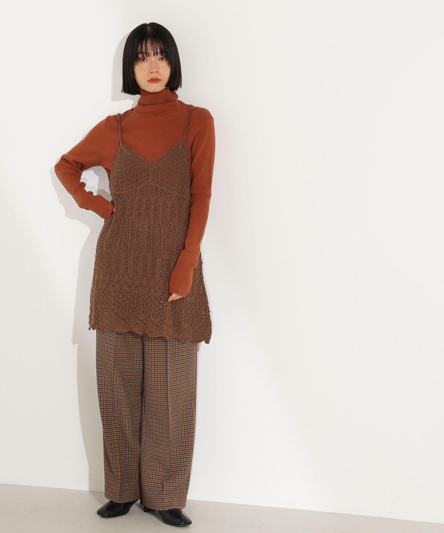  「カギアミ風ヘアリーニットビスチェ」|ニット・セーター|