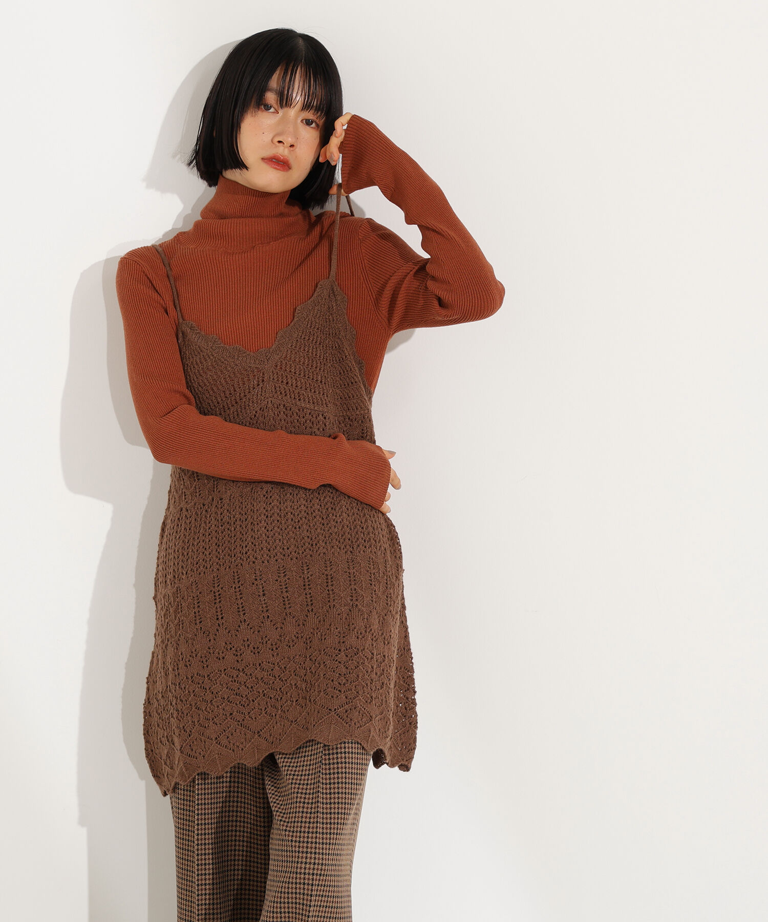  「カギアミ風ヘアリーニットビスチェ」|ニット・セーター|