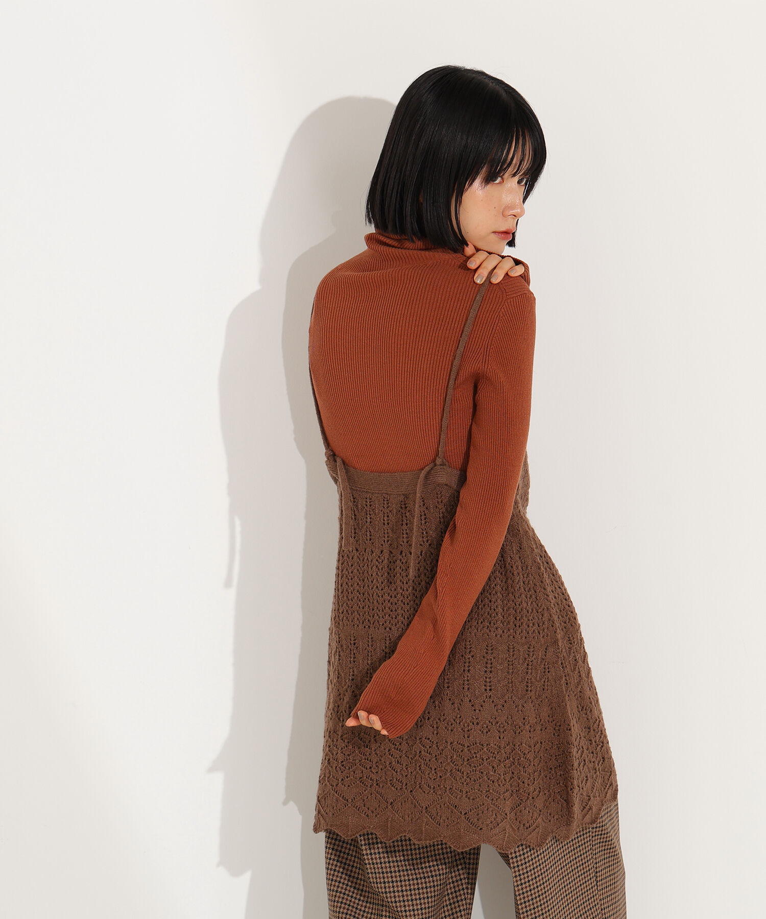  「カギアミ風ヘアリーニットビスチェ」|ニット・セーター|