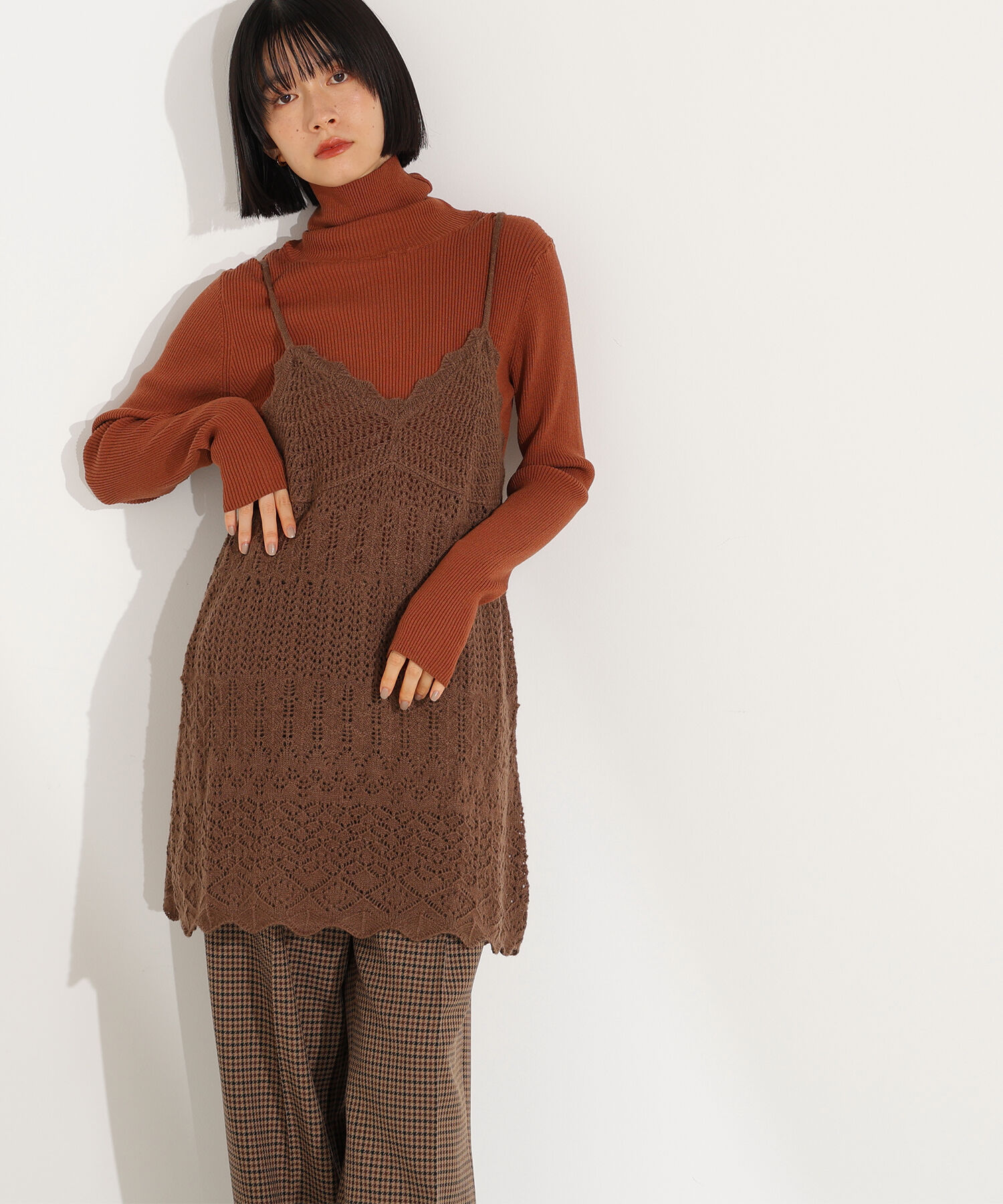  「カギアミ風ヘアリーニットビスチェ」|ニット・セーター|