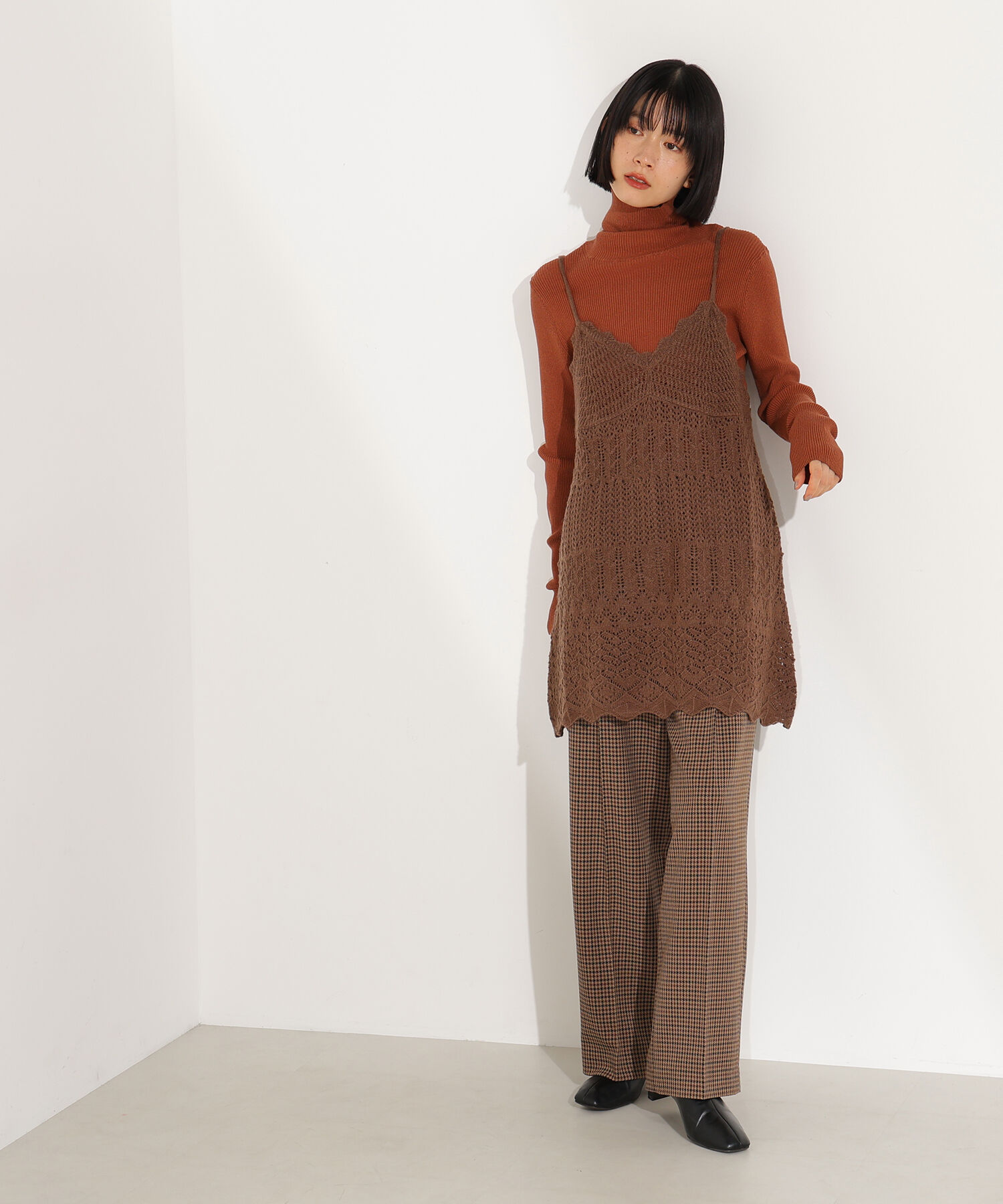  「カギアミ風ヘアリーニットビスチェ」|ニット・セーター|