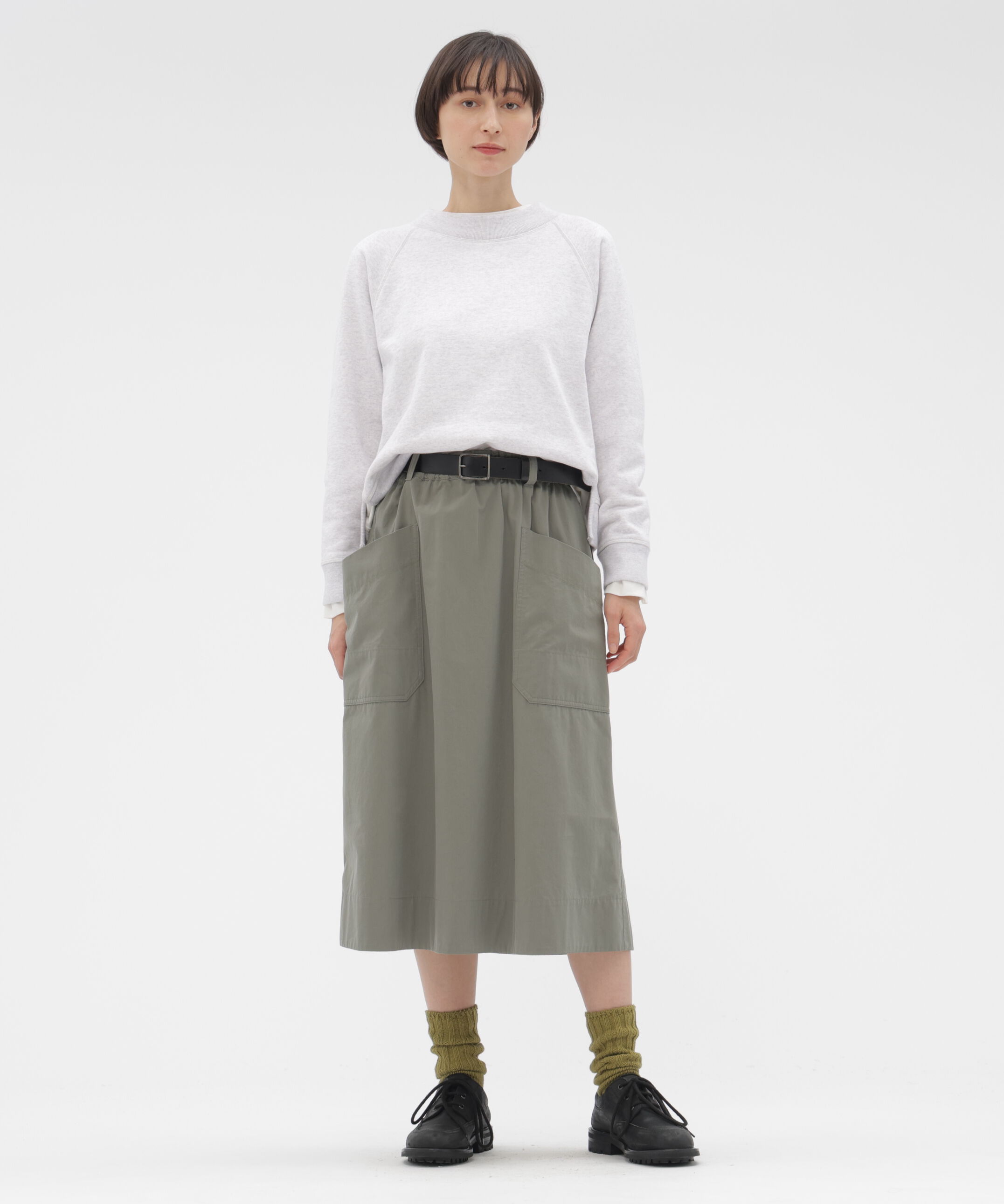 MHL.「COTTON CUPRA PLAINWEAVE SKIRT」|スカート|