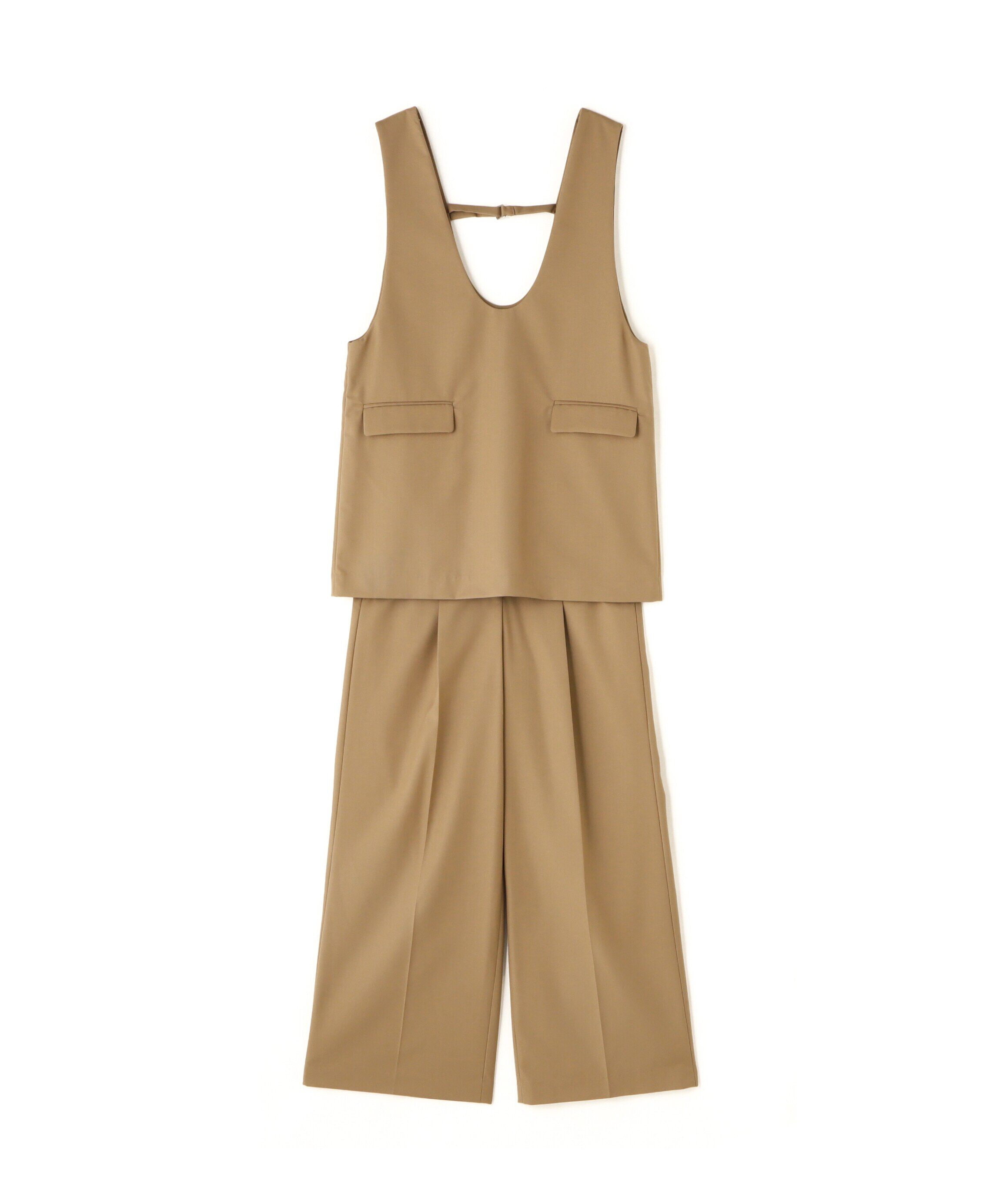  「Uネックチュニック＆ワイドパンツ」|ワンピース|